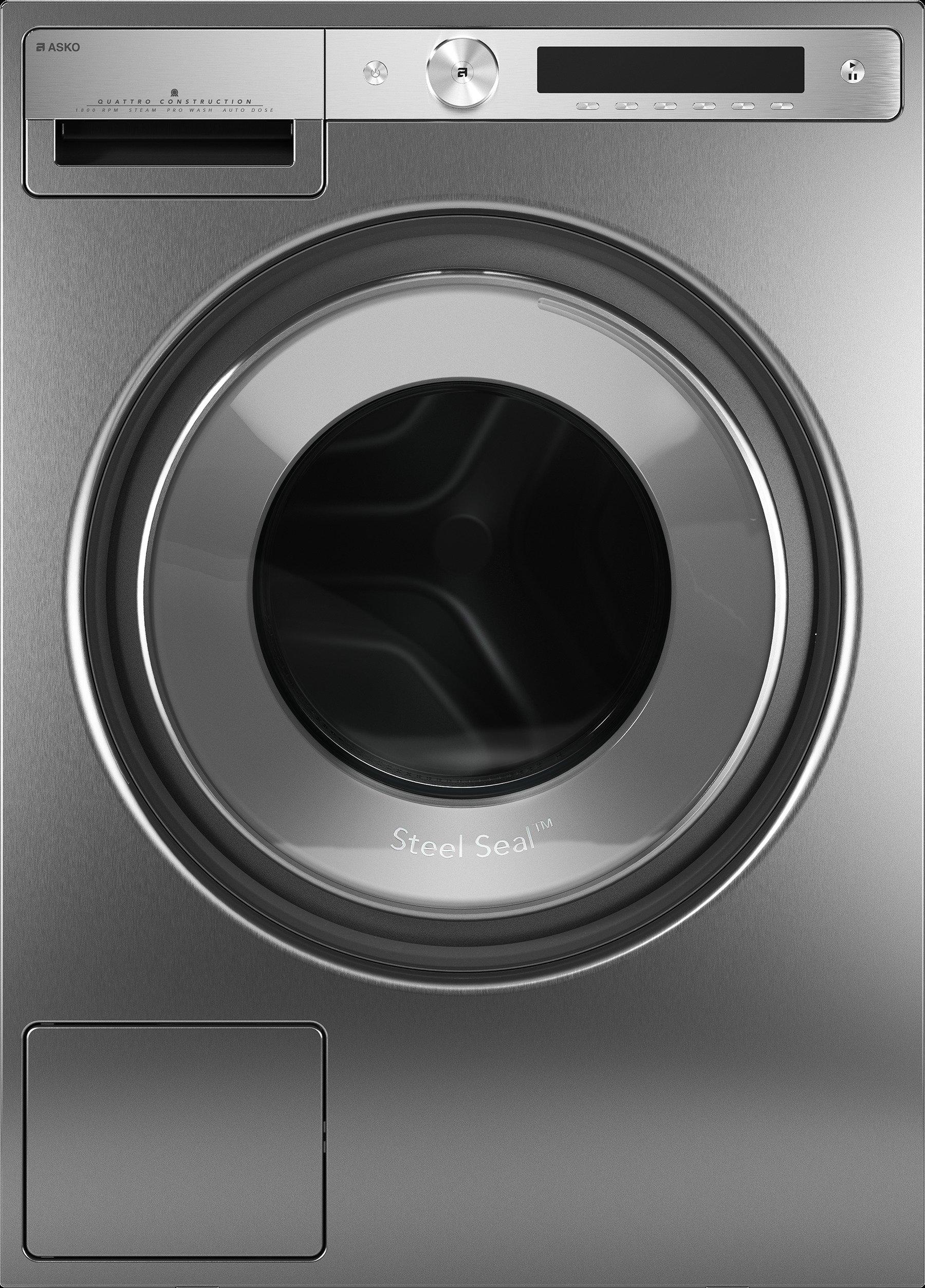 ASKO W6098XSUK1 9kg 1800 Spin Washing Machine - Stainless Steel