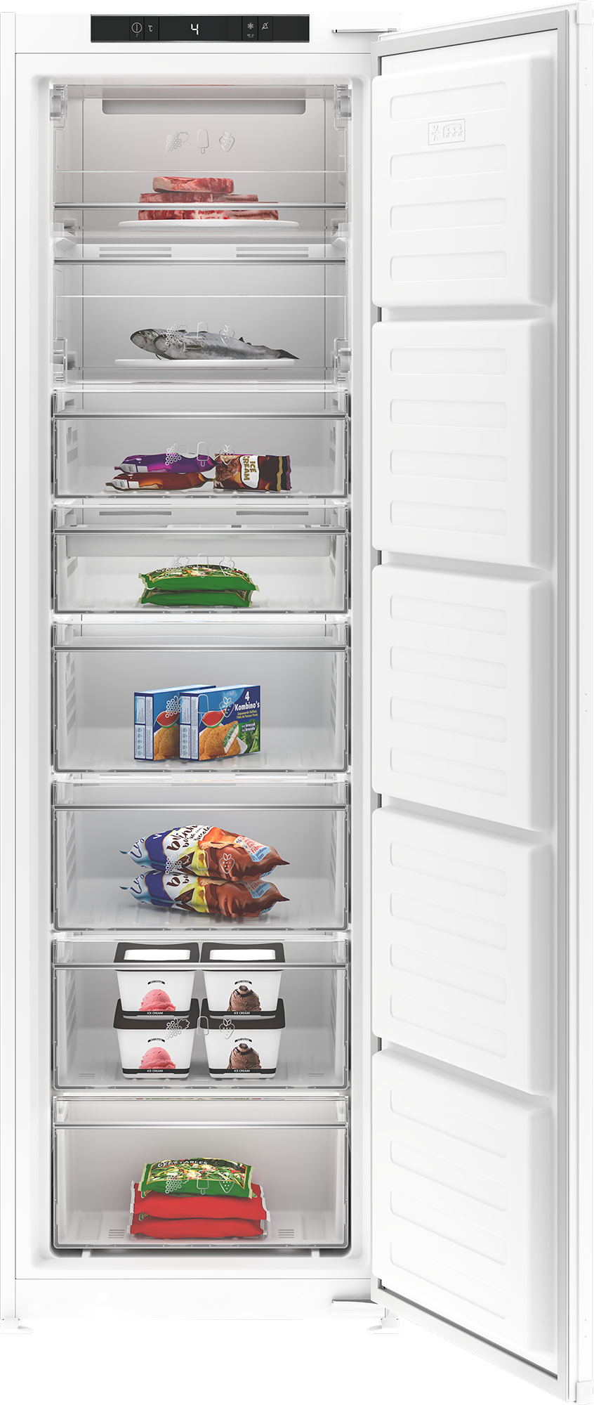 Blomberg FNT4454I 54cm Integrated Frost Free Freezer - White