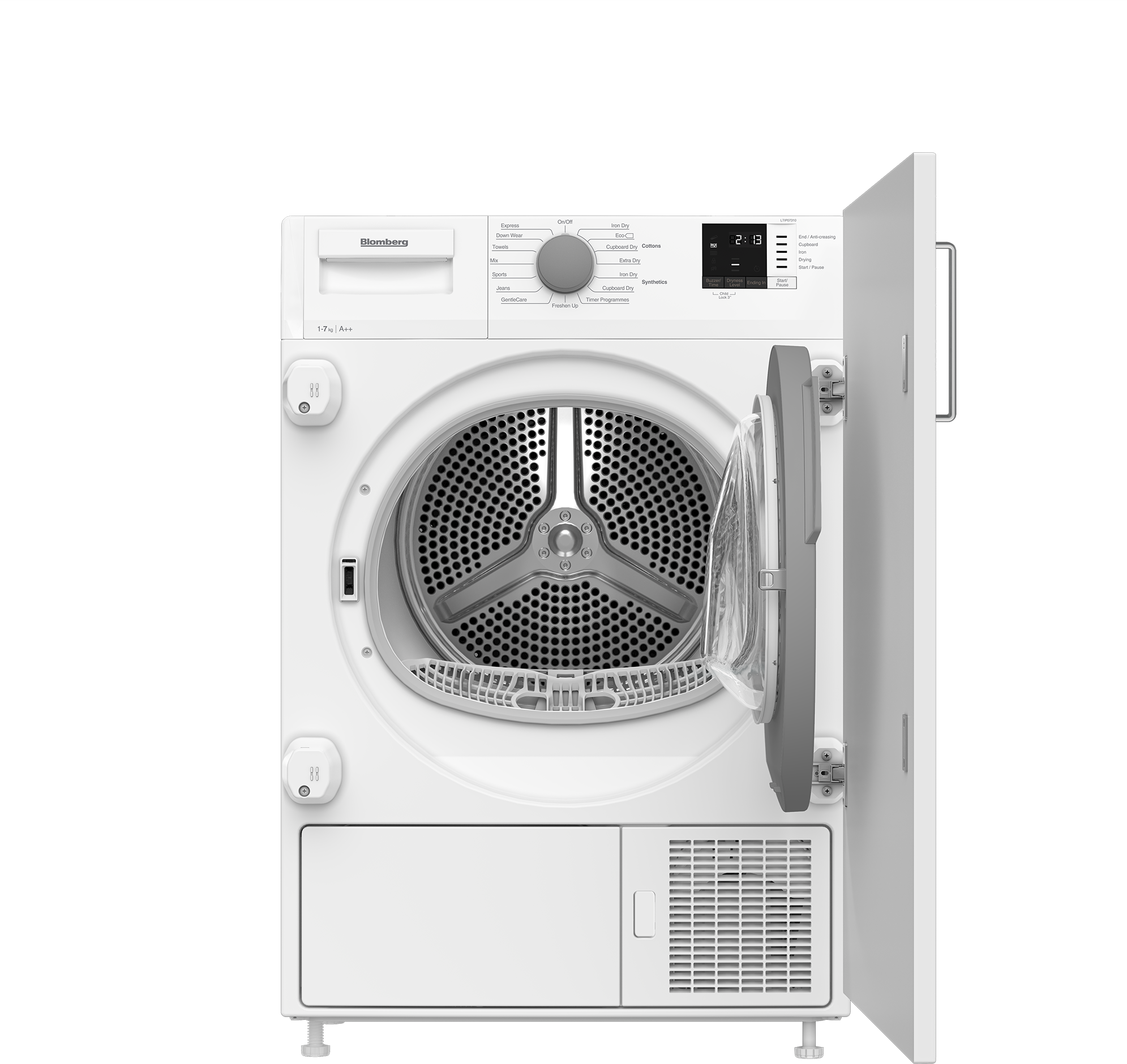 Blomberg LTIP07310 7kg Integrated Heat Pump Tumble Dryer - White