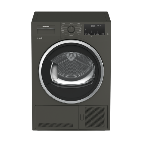 Blomberg LTK38030G 8kg Condenser Tumble Dryer - Graphite