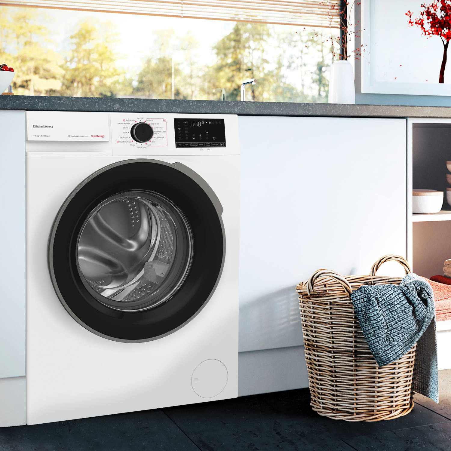 Blomberg LWA18461W 8kg 1400 Spin Washing Machine - White