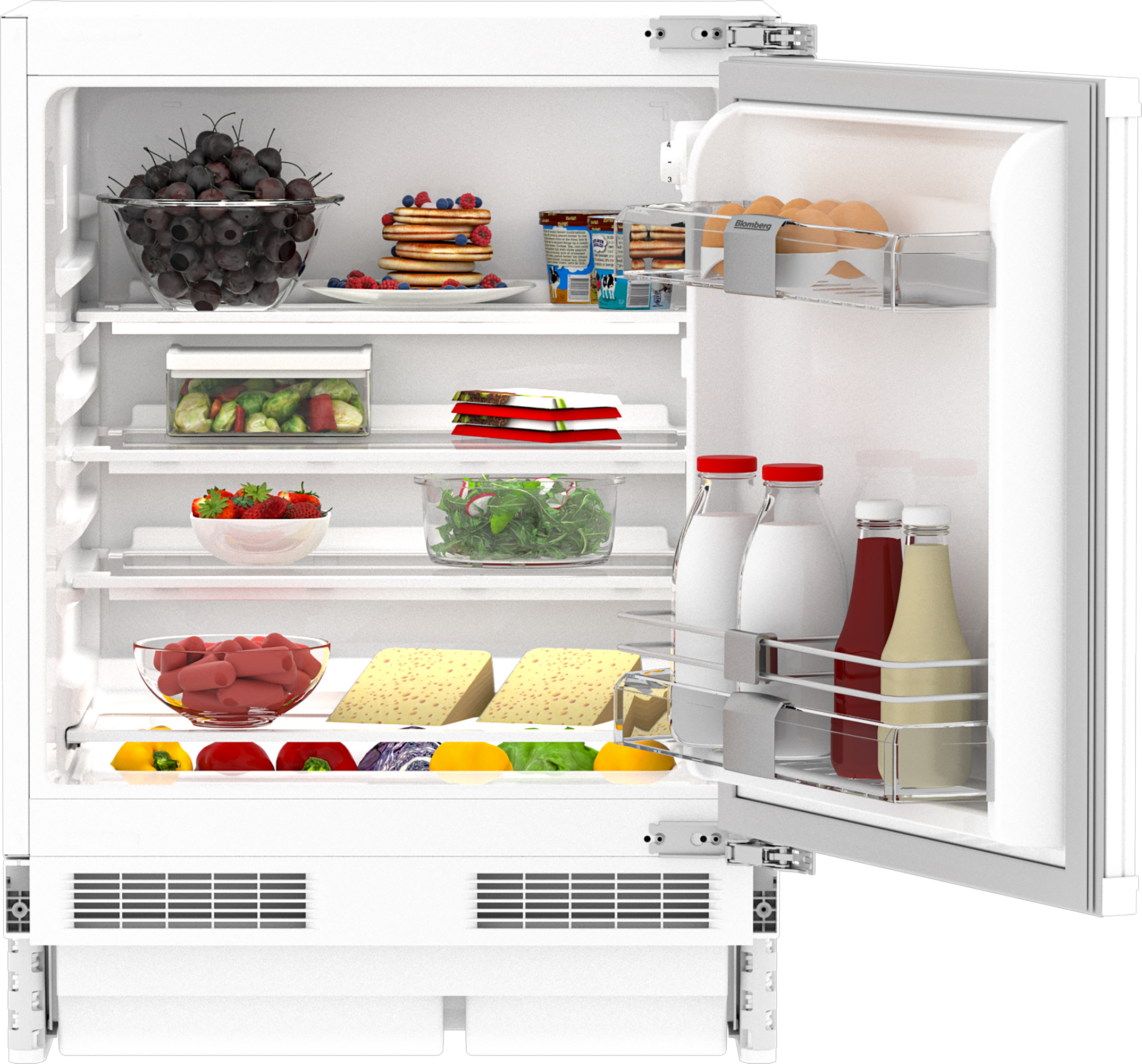 Blomberg TSM1654IU 59.5cm Integrated Under Counter Larder Fridge - White