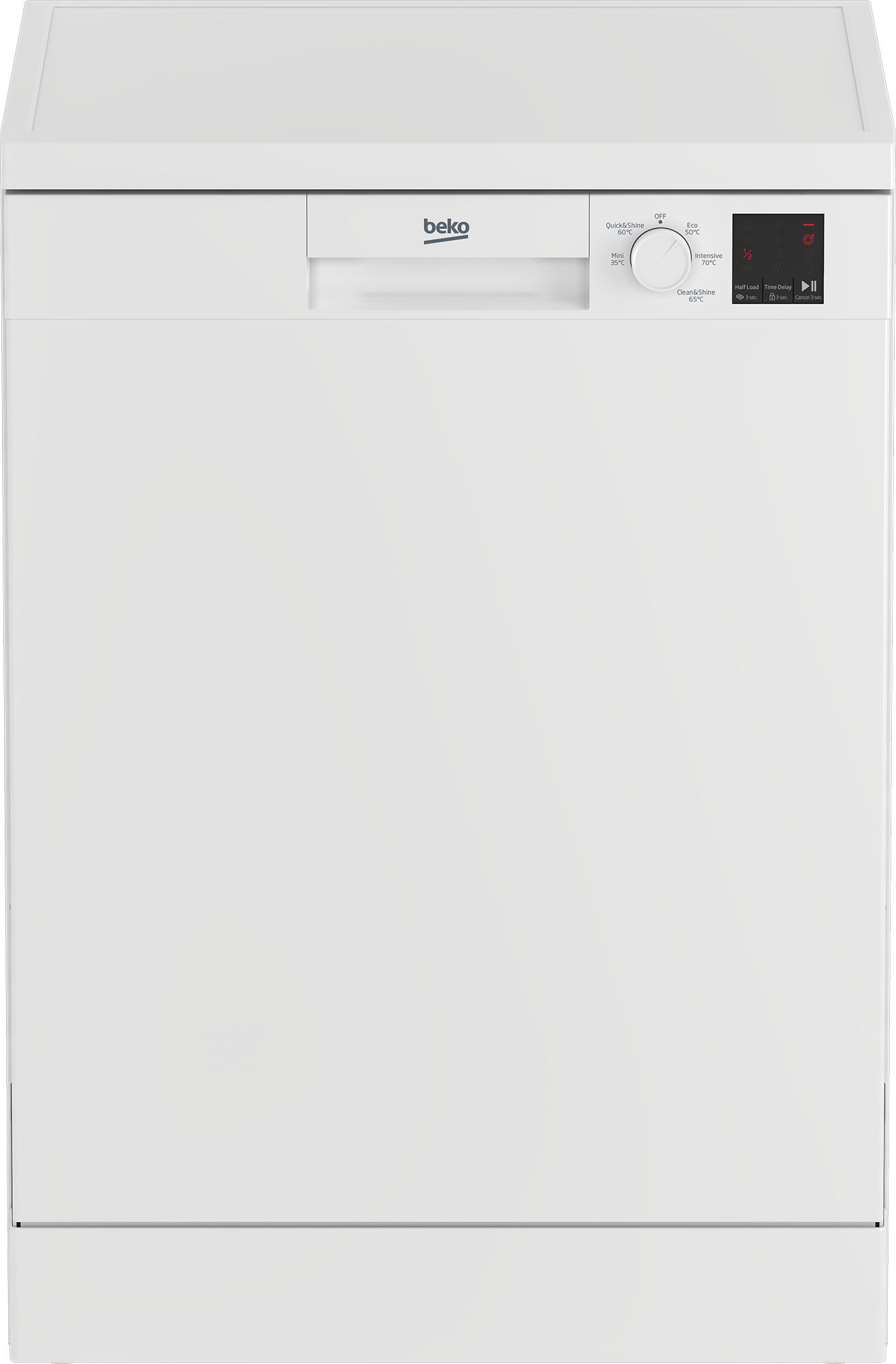 Beko DVN05C20W Full Size Dishwasher - White - 13 Place Settings