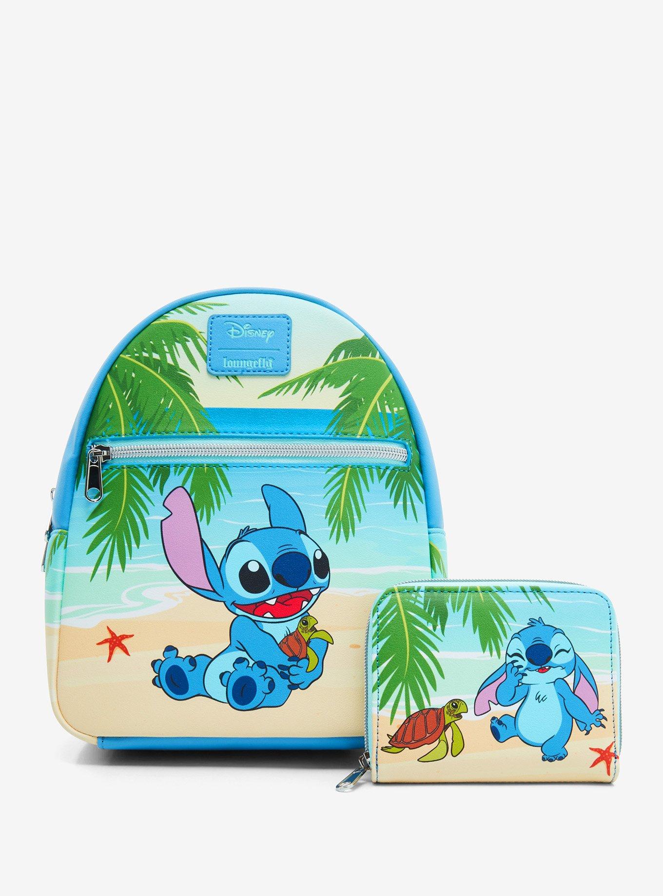 Hot Topic Loungefly Disney Lilo Stitch Turtle Beach Mini Backpack