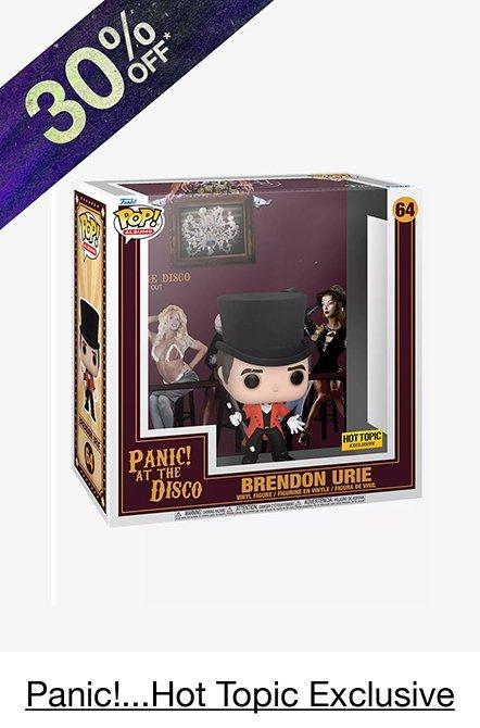 Funko Panic! At The Disco Pop! Albums Brendon Urie Vinyl Figure Hot Topic Exclusive