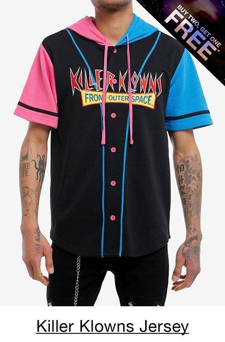 Killer Klowns From Outer Space Hooded Baseball Jersey