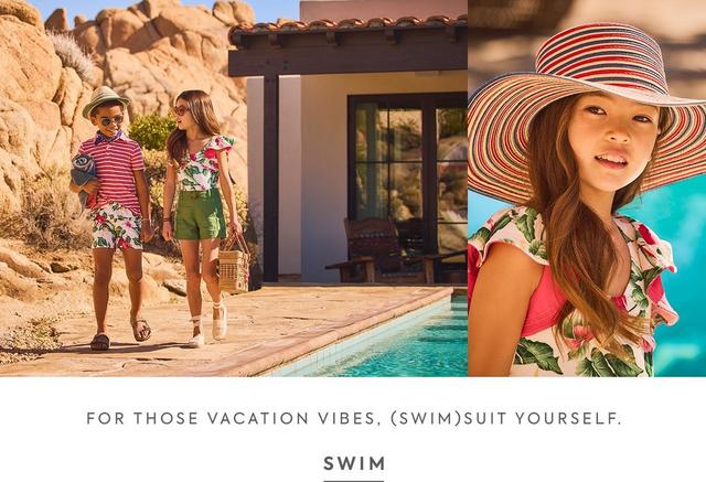 For those vacation vibes, (swim)suit yourself. Shop swim. 