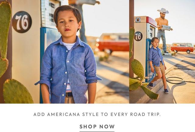 Add Americana style to every road trip. Shop now. 