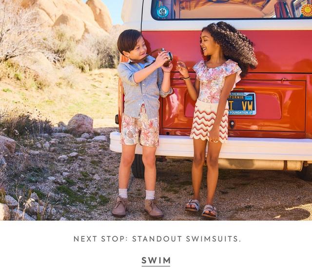 Next stop: standout swimsuits. Shop swim. 