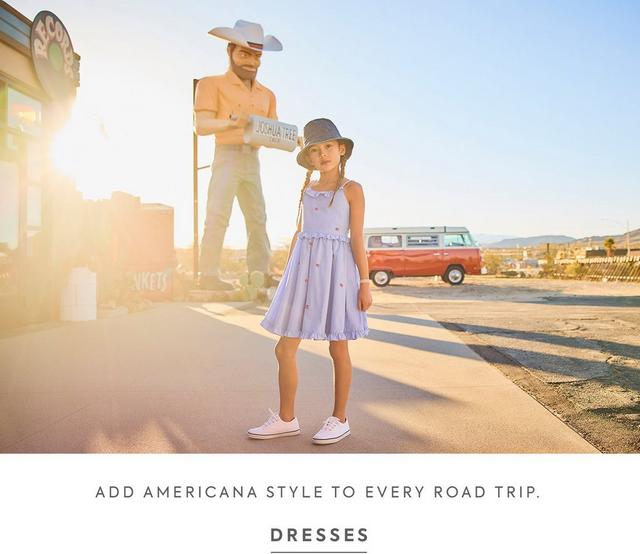 Add Americana style to every road trip. Shop Dresses. 