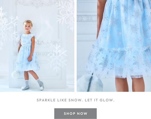Sparkle like snow. Let it glow. Shop now.