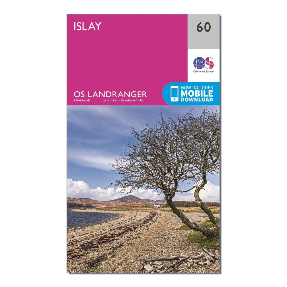 Click to view product details and reviews for Landranger 60 Islay Map With Digital Version Pink.