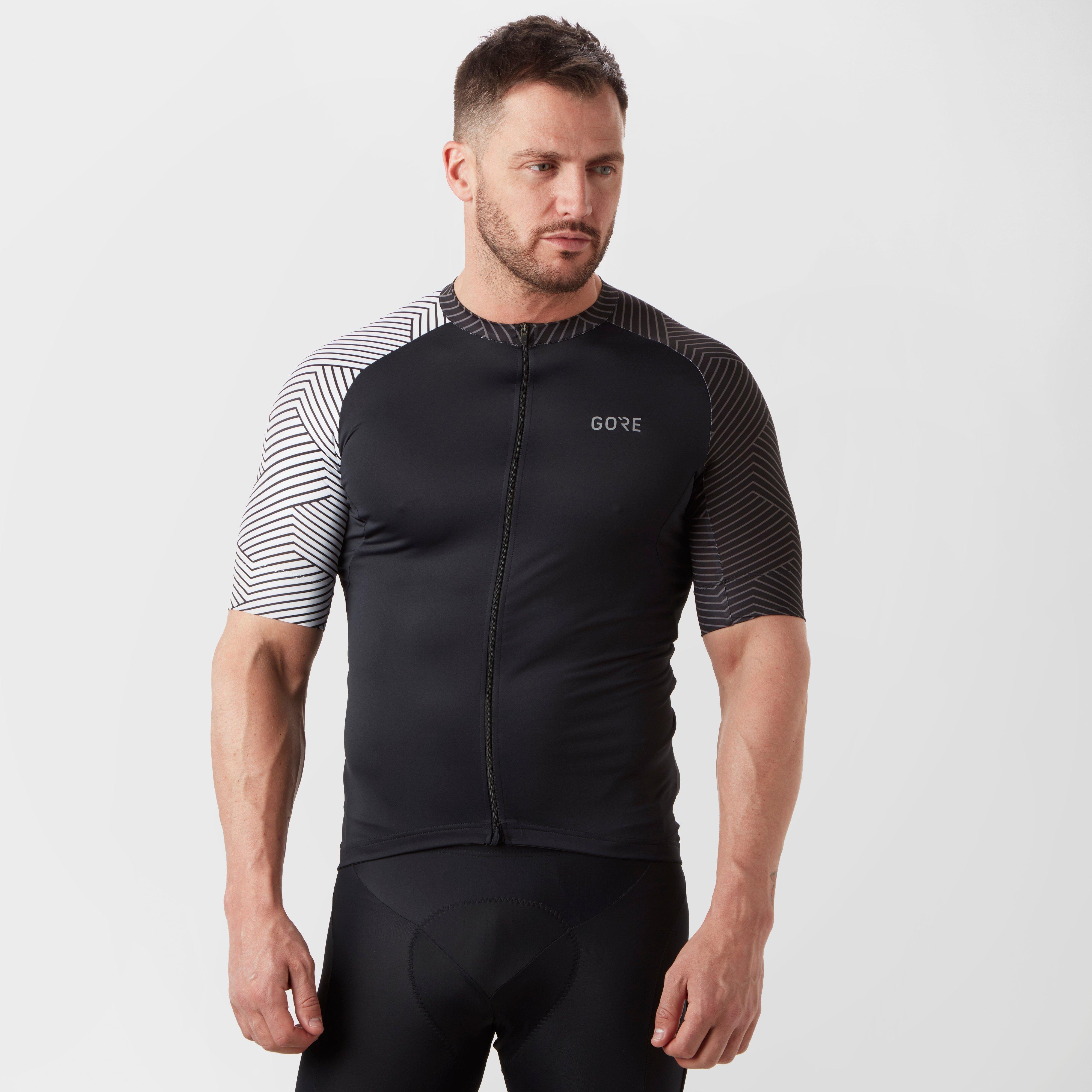 Men's C5 Optiline Cycling Jersey - Black, Black
