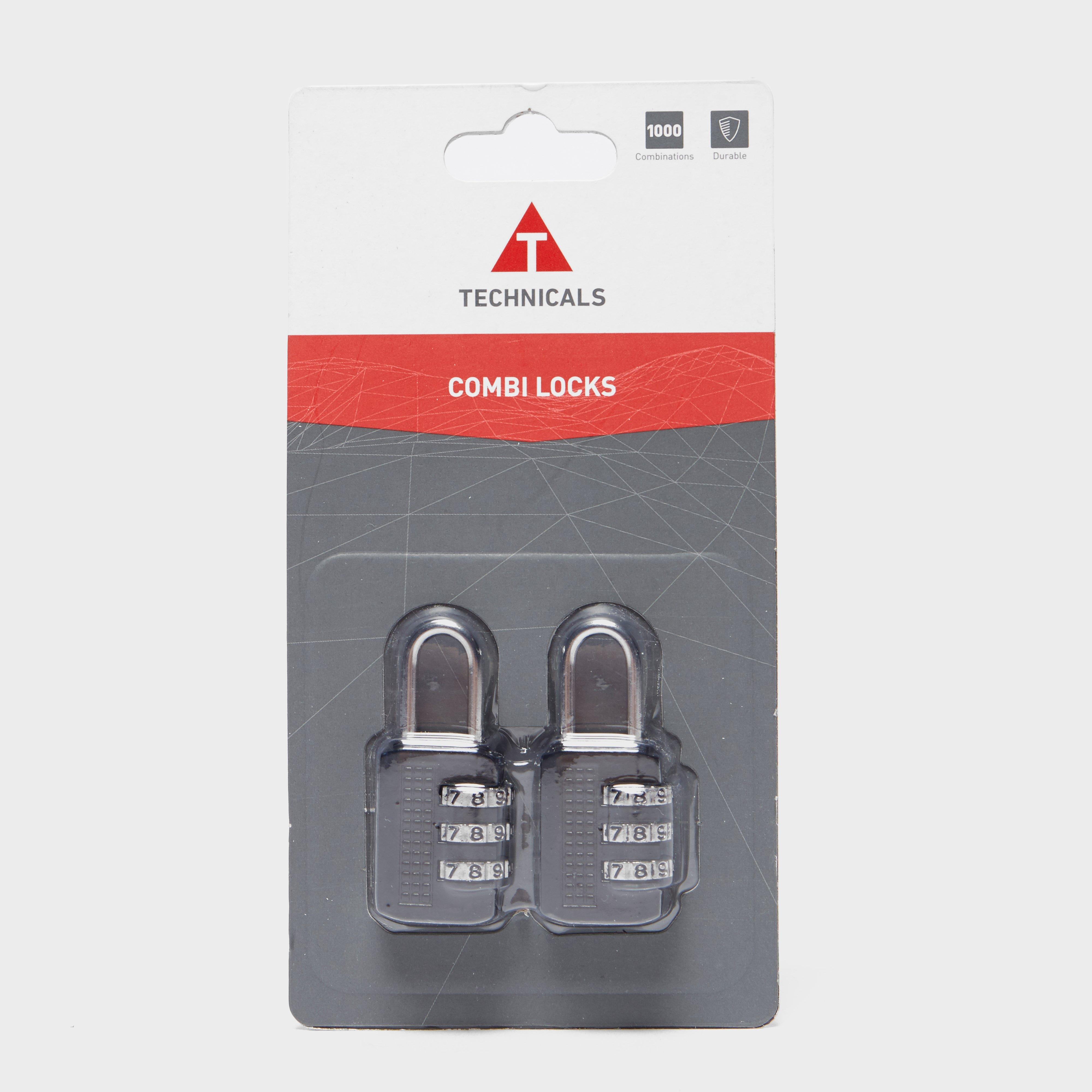 Technicals Set Of 2 Combination Locks - Grey, Grey