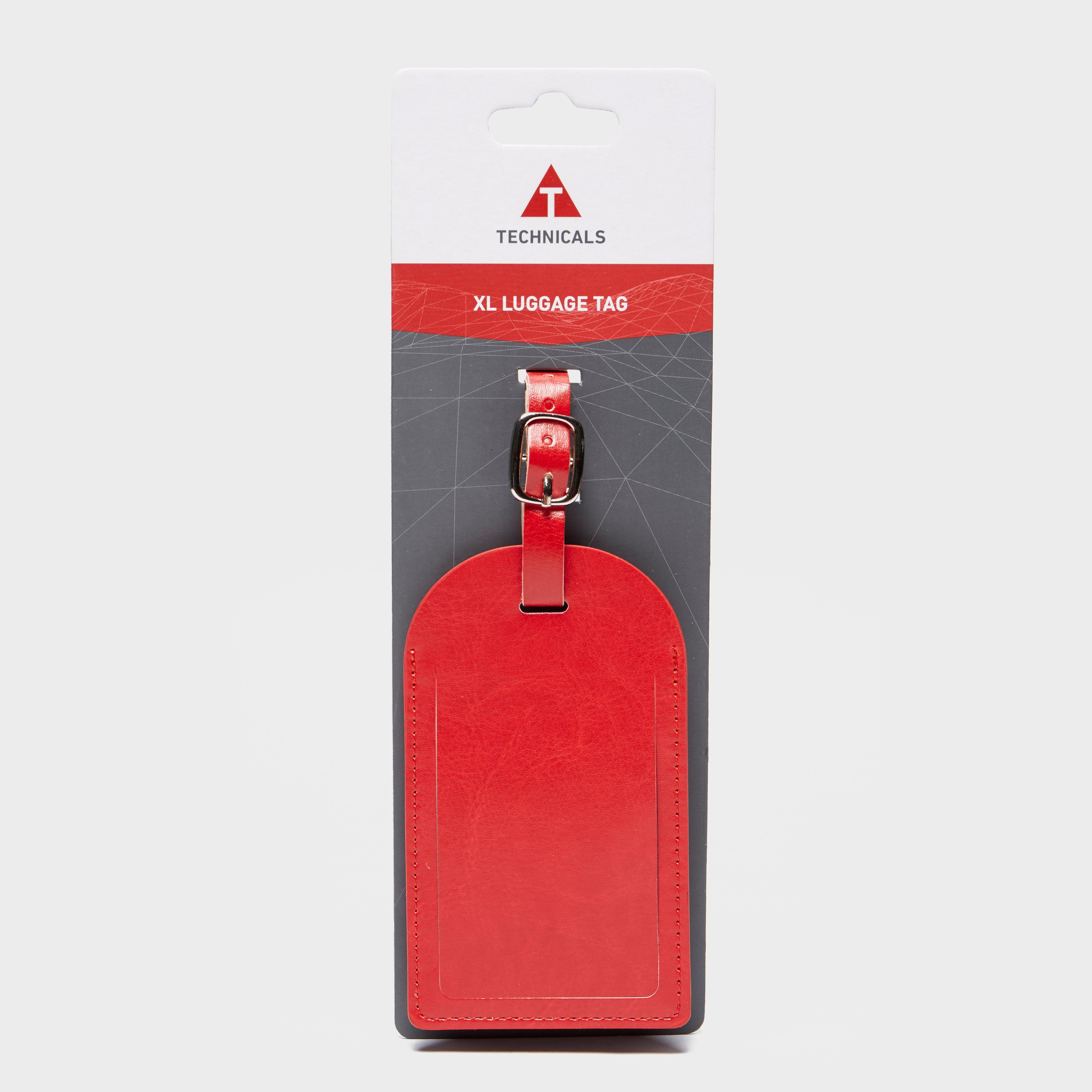 Extra Large Luggage Tag - Red, Red