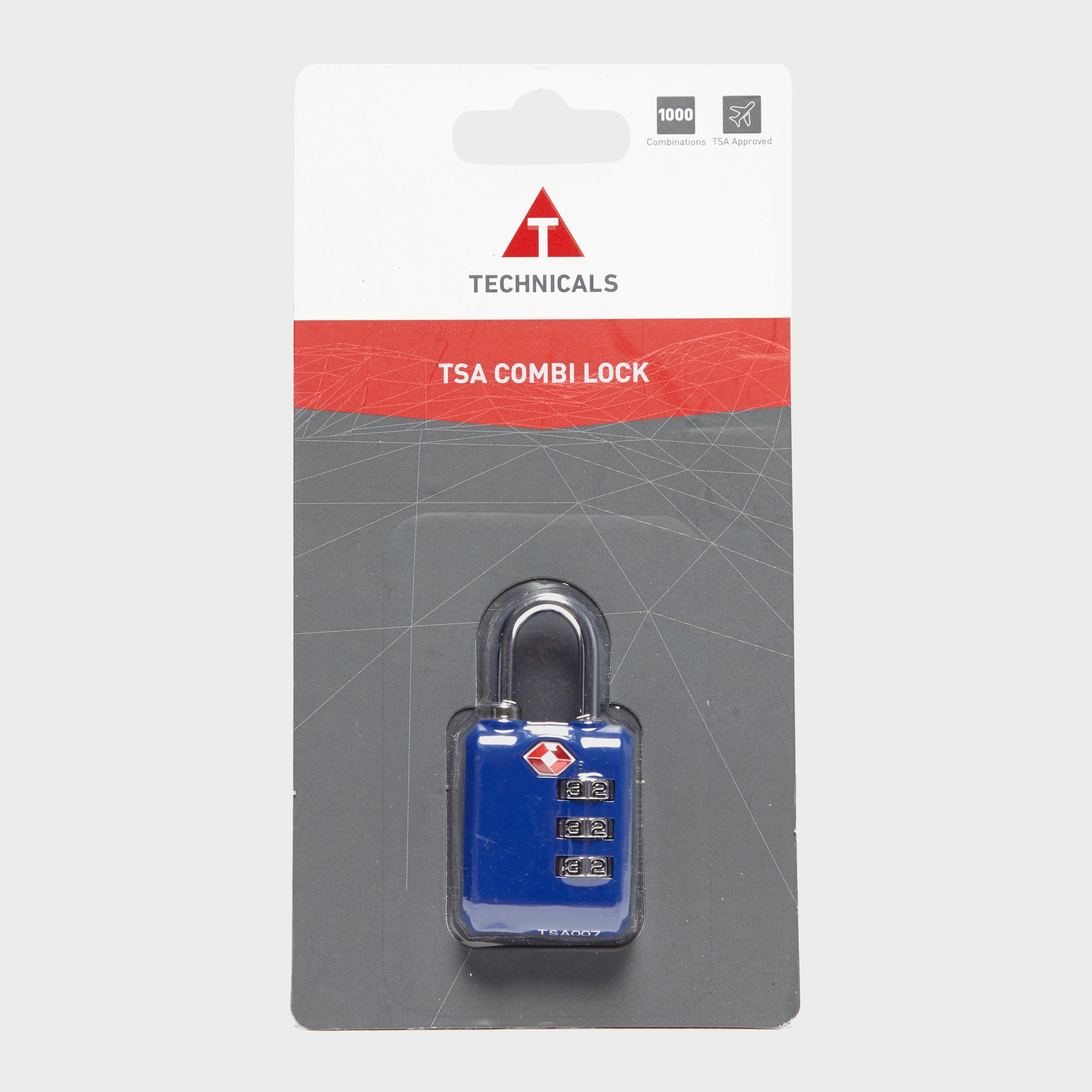 Technicals Tsa Approved 3-Digit Combination Lock - Blue, Blue