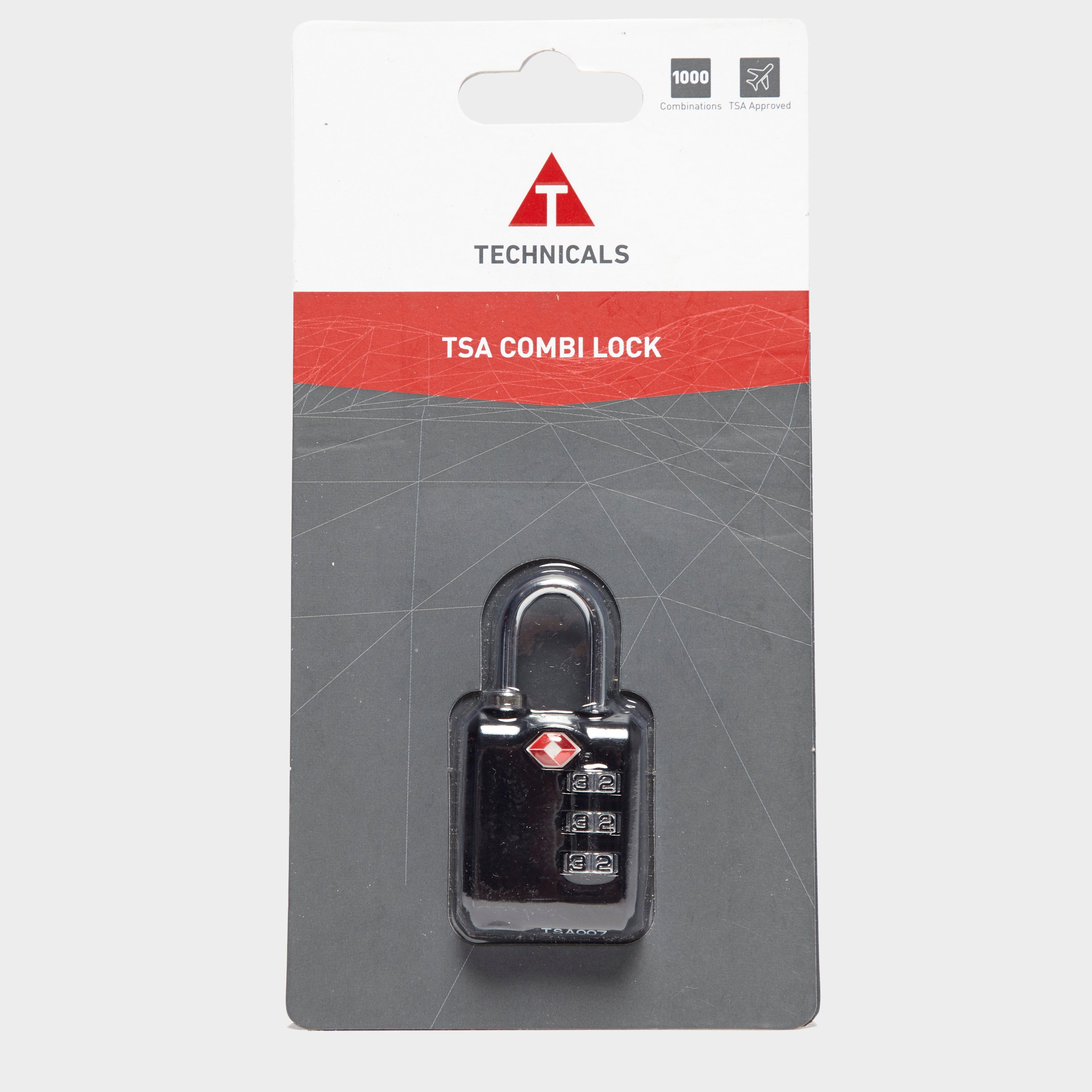 Technicals Tsa Approved 3-Digit Combination Lock - Black, Black