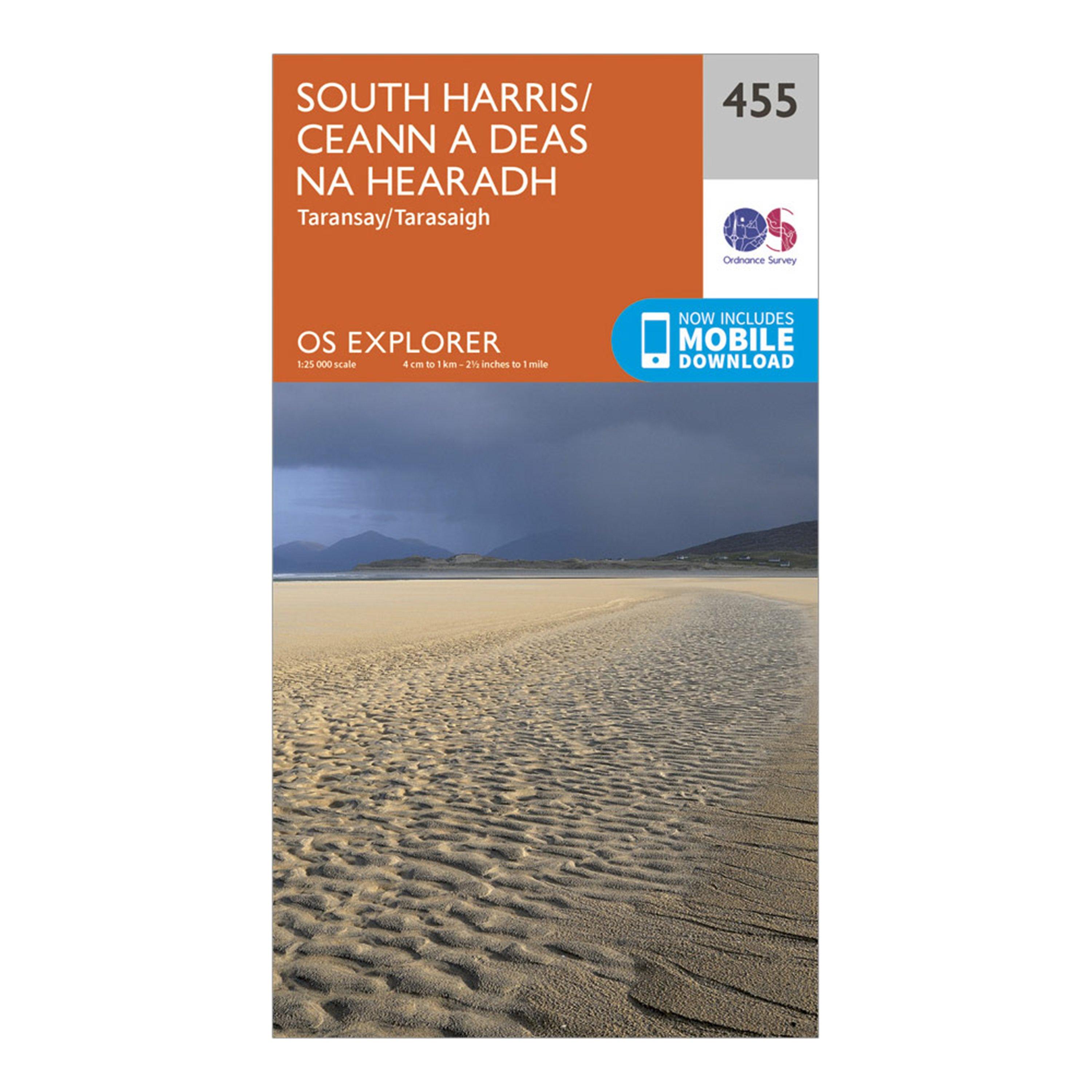 Click to view product details and reviews for Explorer 455 South Harris Map With Digital Version Orange.