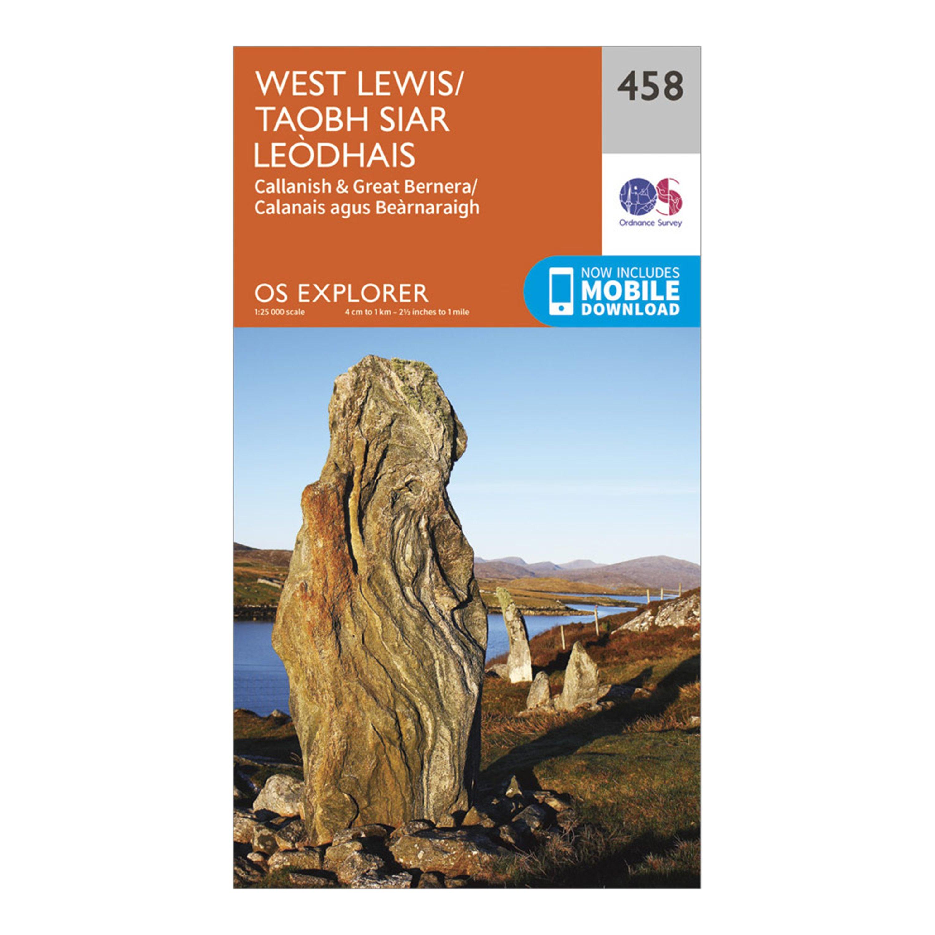 Click to view product details and reviews for Explorer 458 West Lewis Map With Digital Version Orange.