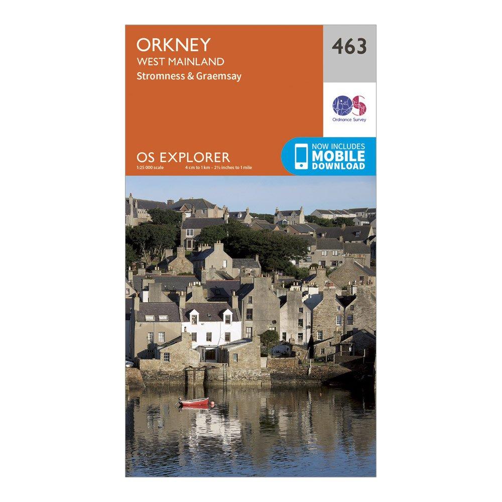 Click to view product details and reviews for Explorer 463 Orkney West Mainland Map With Digital Version Orange.