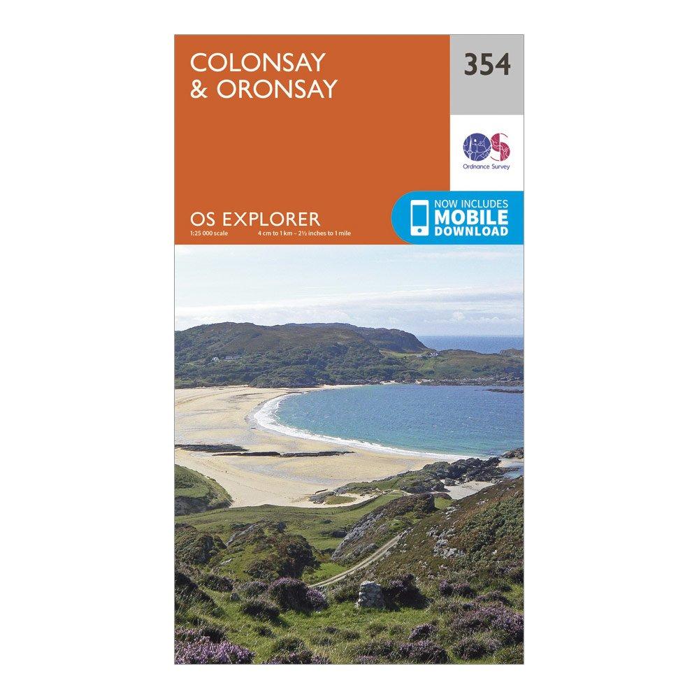 Ordnance Survey Unisex Orange Explorer 354 Colonsay & Oronsay Map With Digital Version