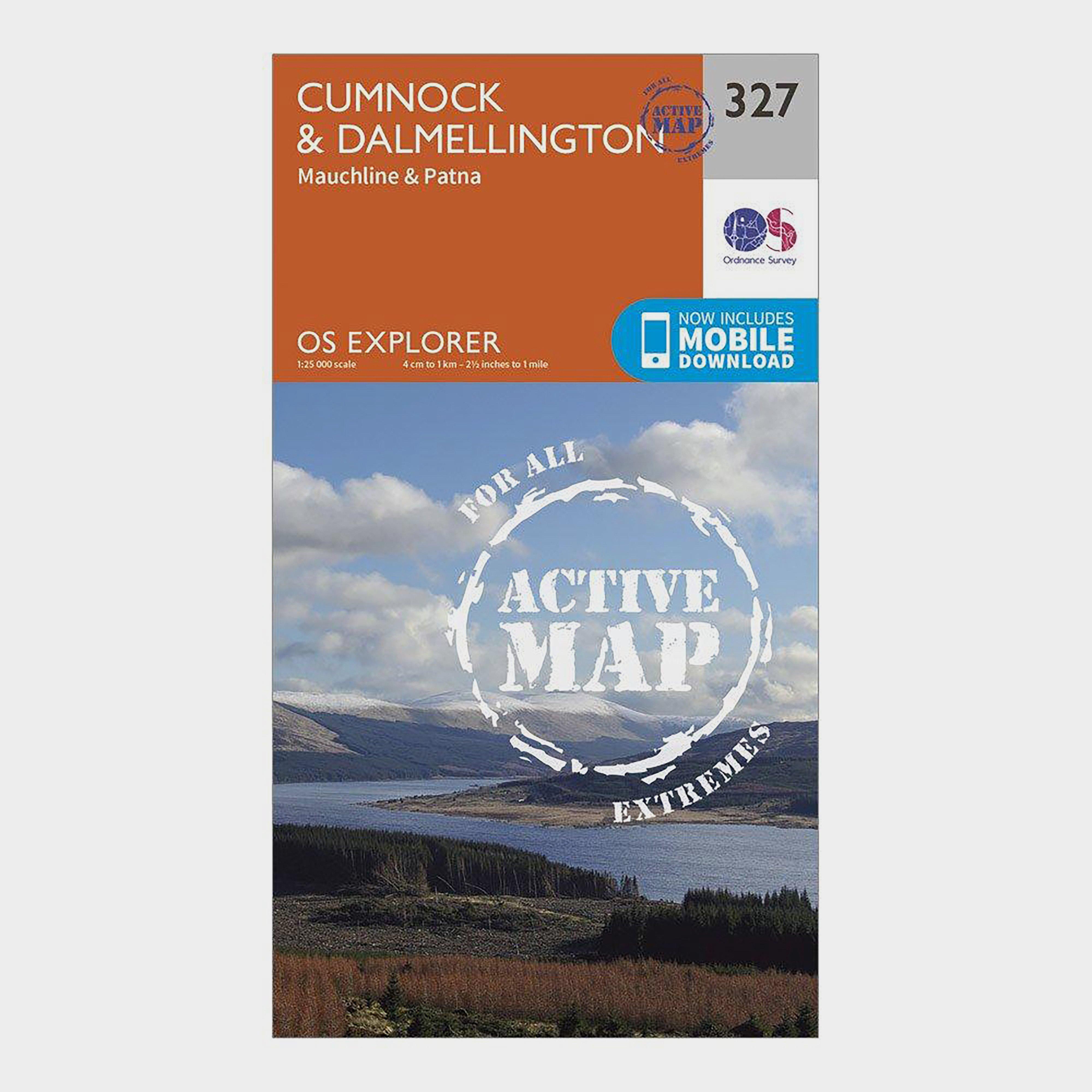 Ordnance Survey Unisex Orange Explorer Active 327 Cumnock & Dalmellington Map With Digital Version