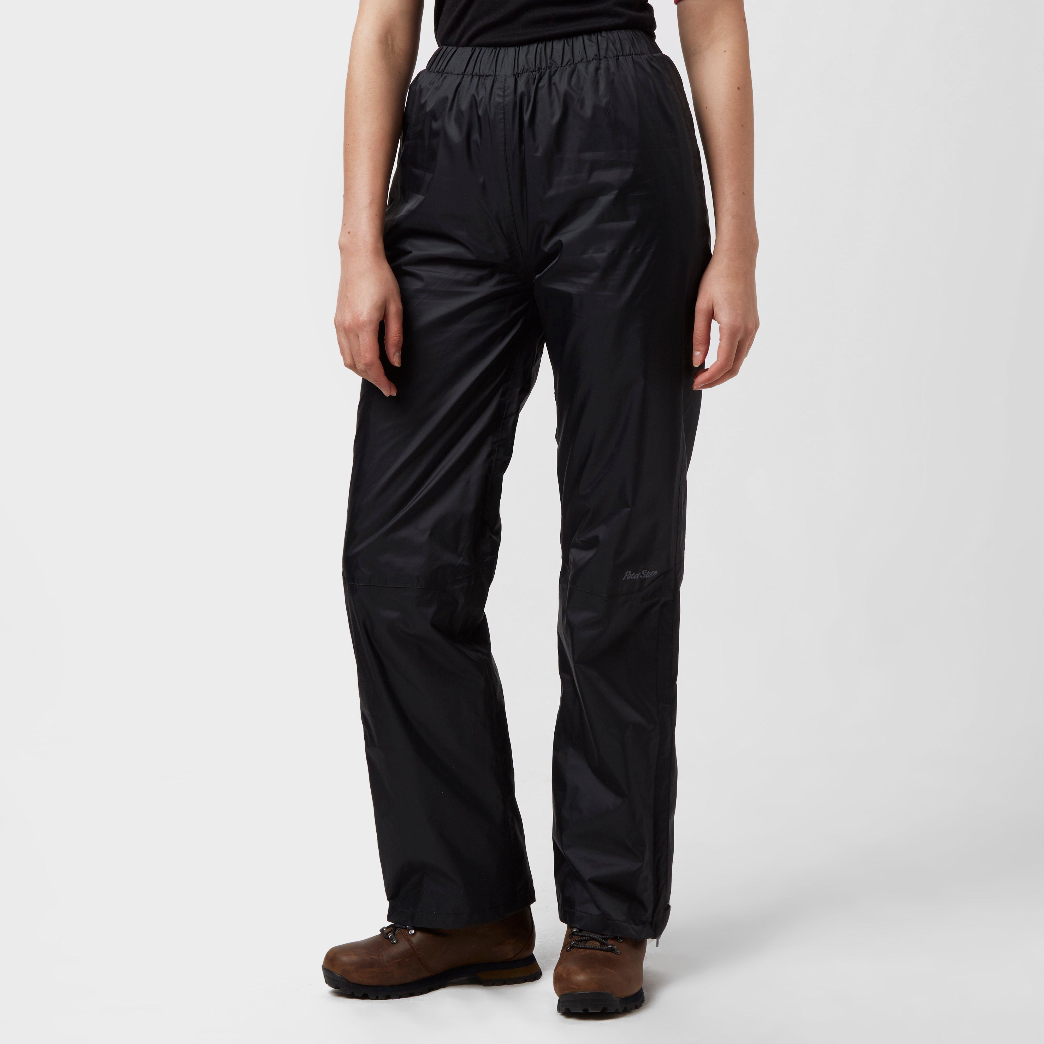 Peter Storm Women's Tempest Waterproof Trousers - Black, Black