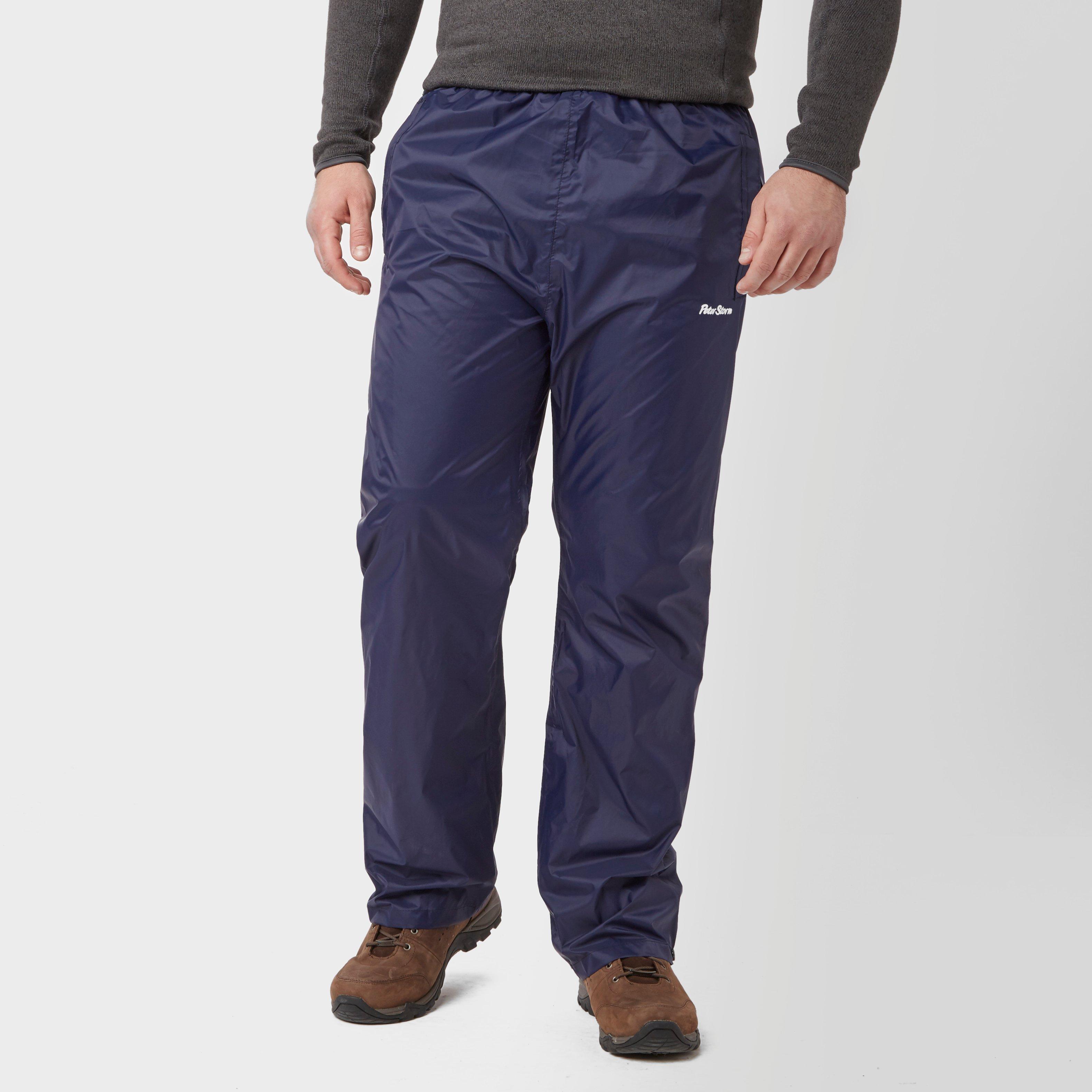 Mens Waterproof Packable Pants Navy, Navy