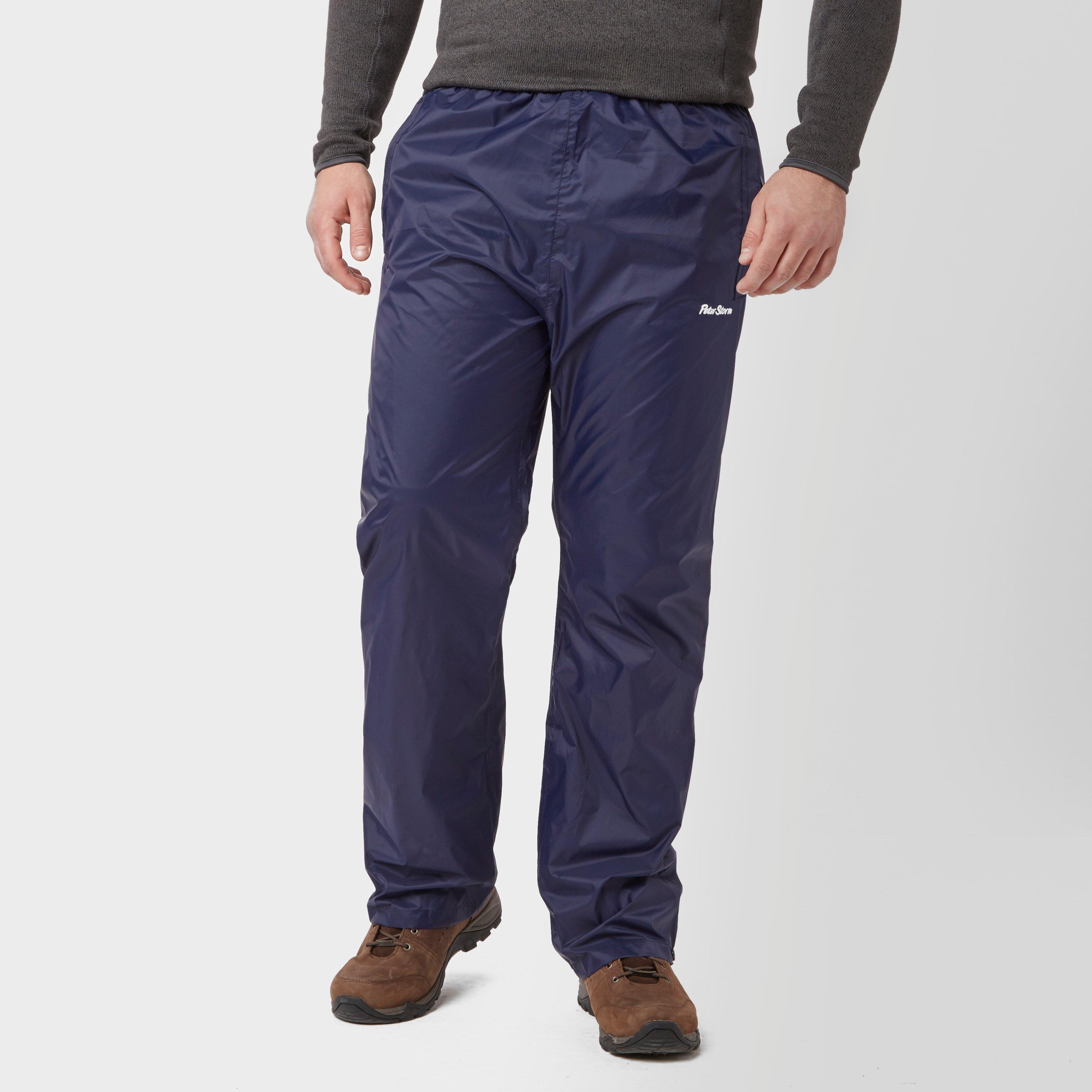 Mens Waterproof Packable Pants Navy - Blue, Blue