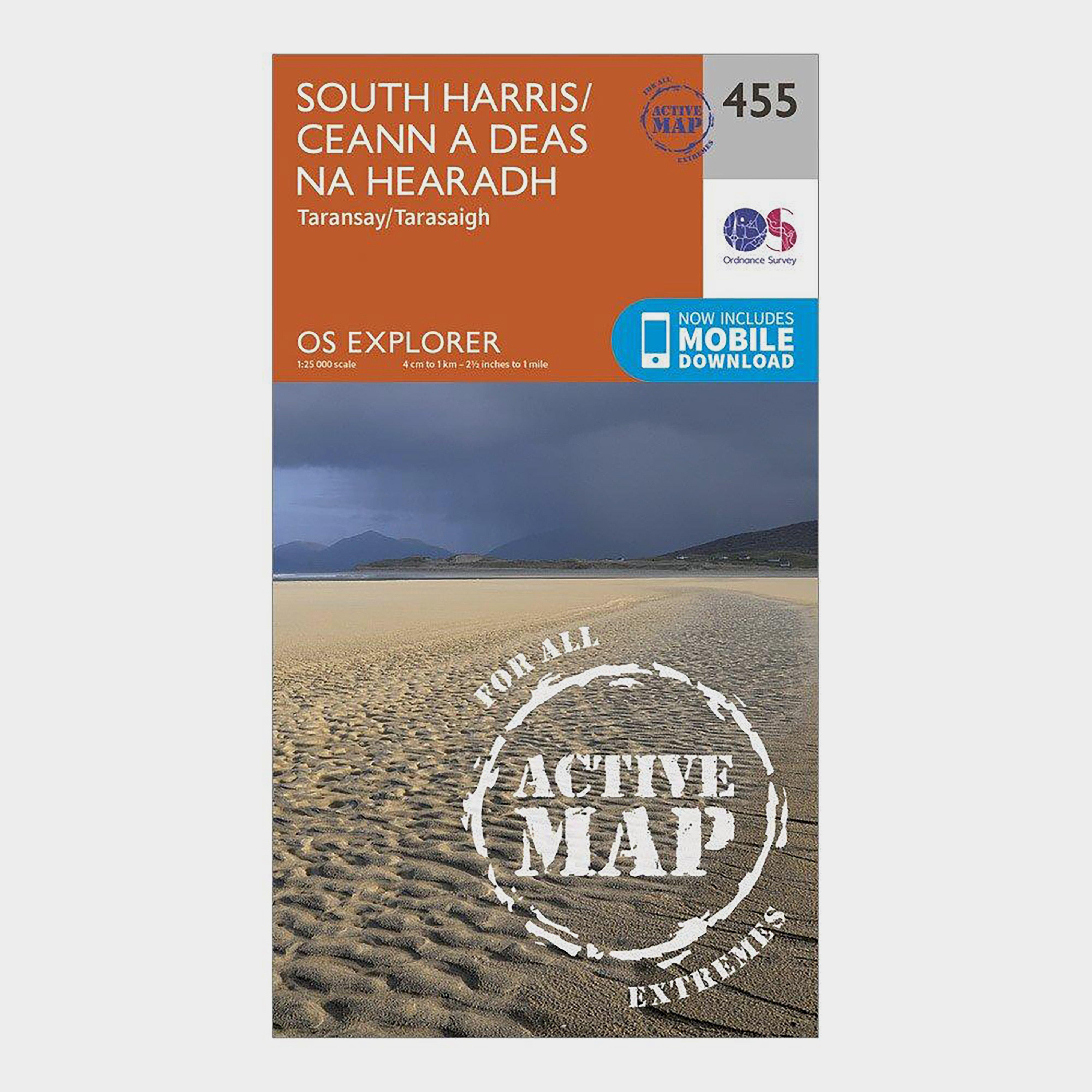 Explorer Active 455 South Harris Map With Digital Version - Orange, Orange