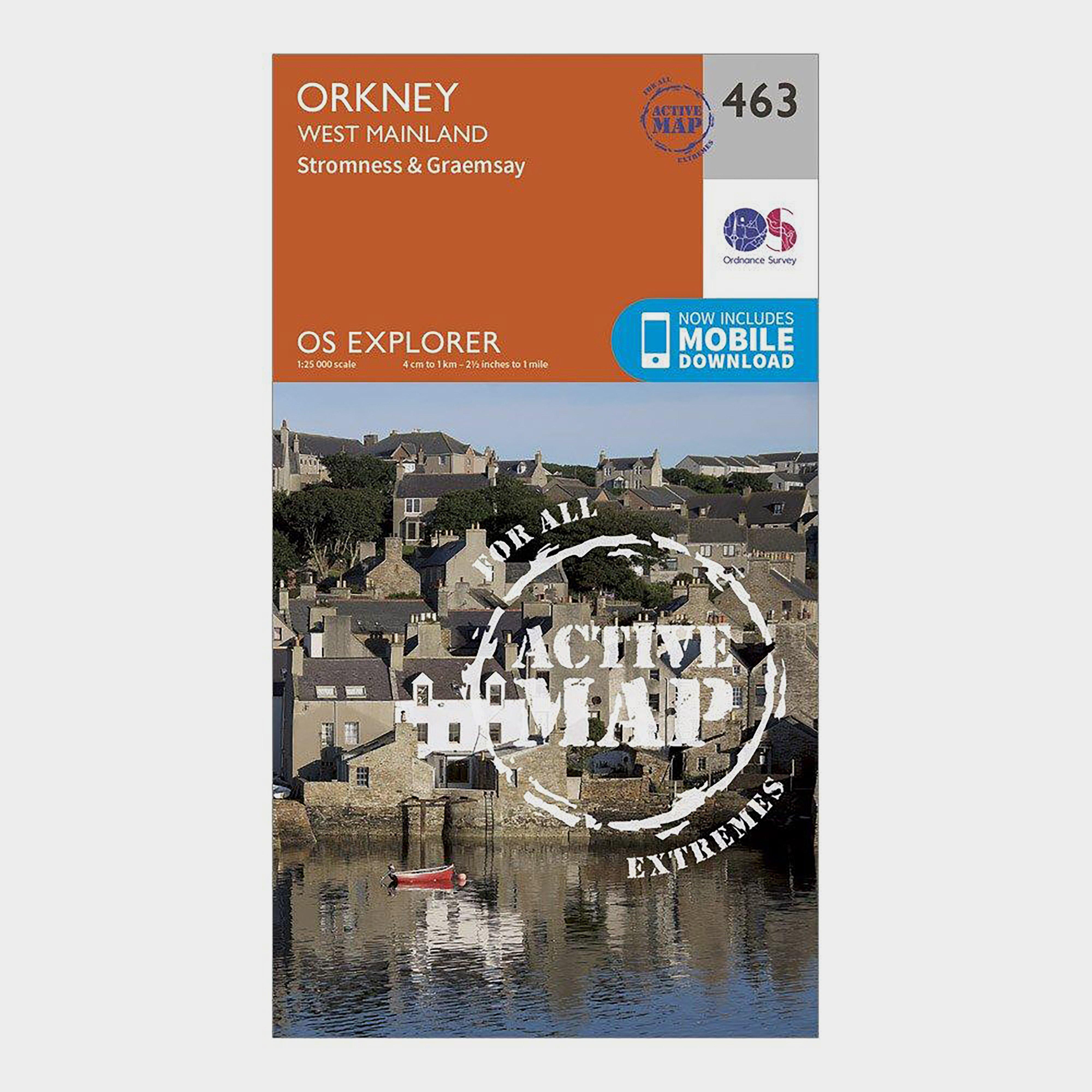 Click to view product details and reviews for Explorer Active 463 Orkney West Mainland Map With Digital Version Orange.