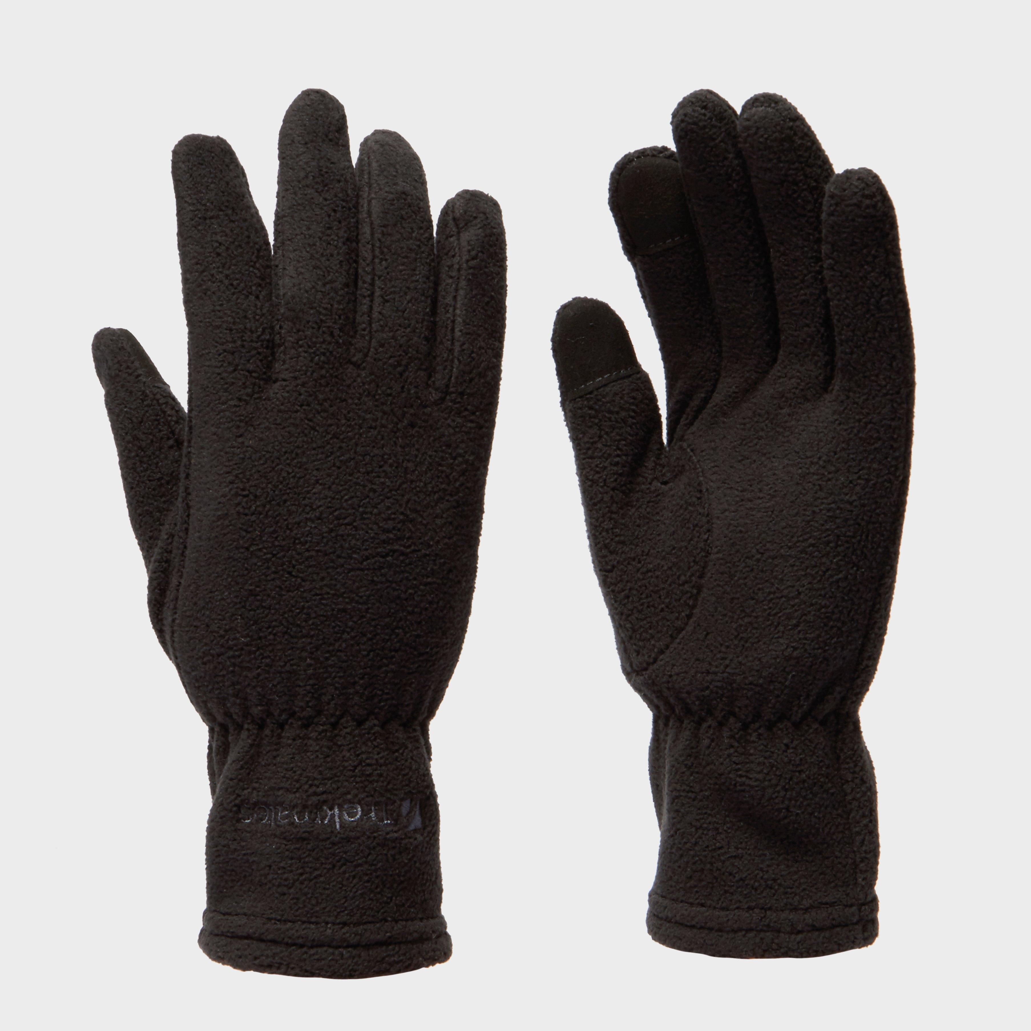 Women's Touchscreen Fleece Gloves, Black