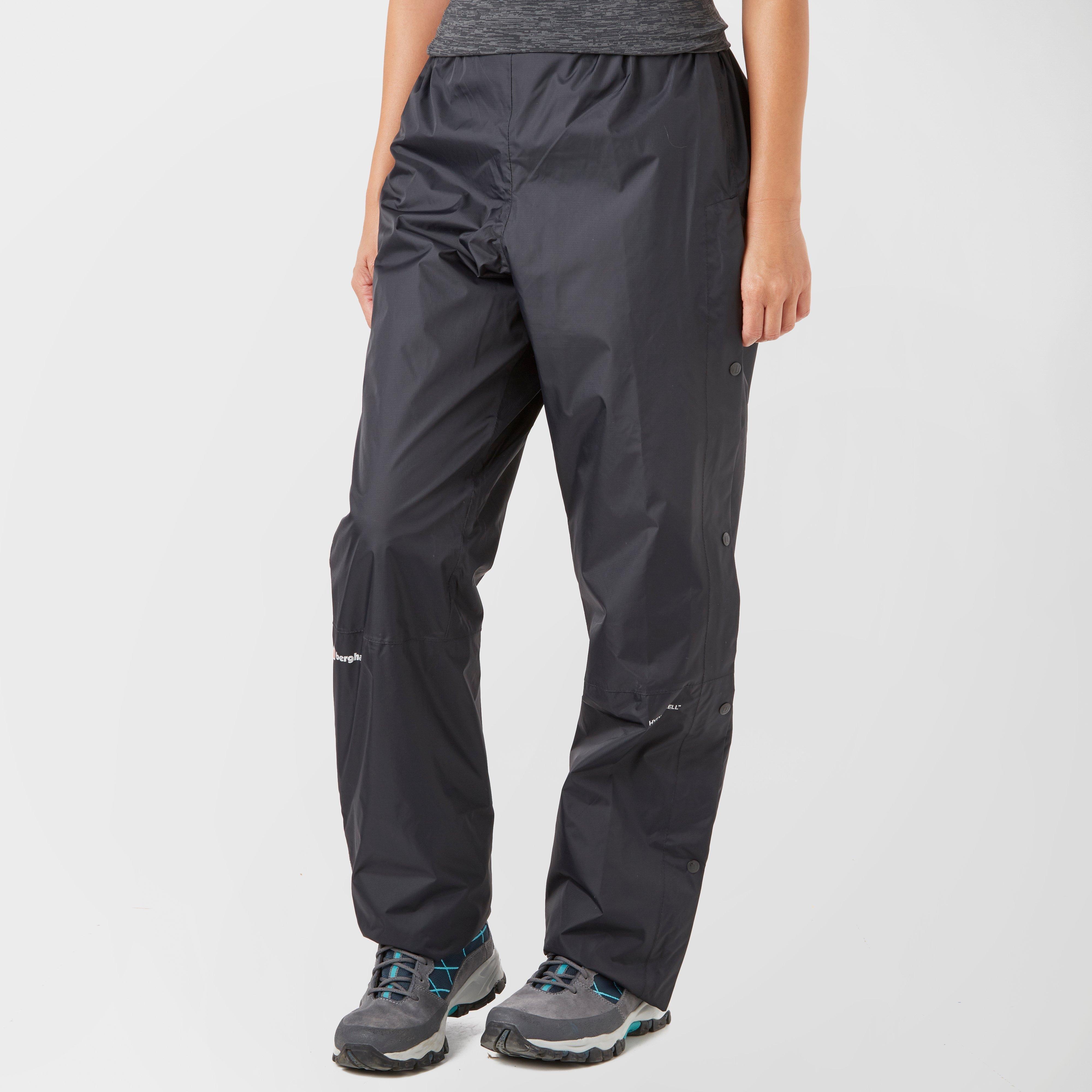 Women's Stormcloud Waterproof Overtrousers, Black