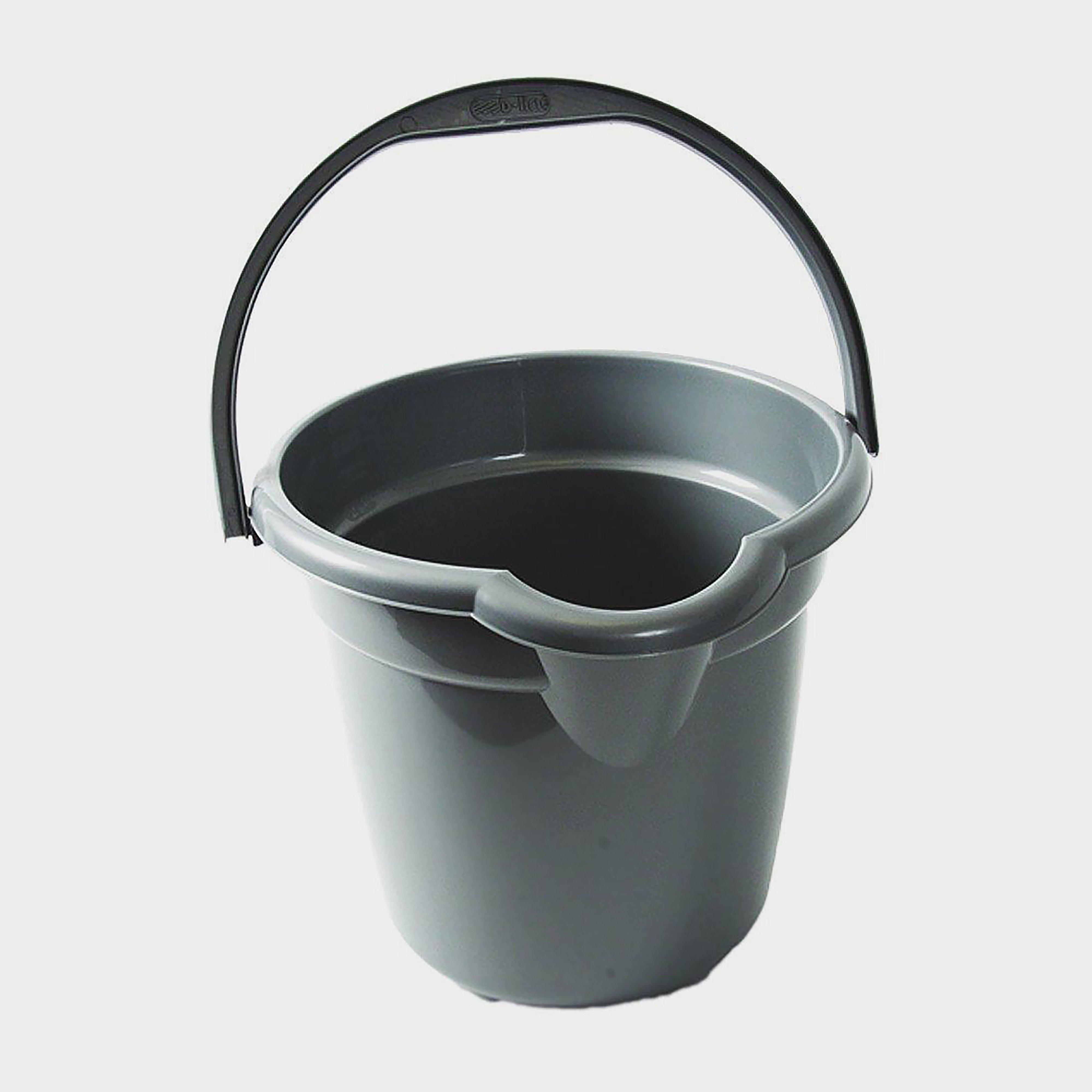 Plastic Bucket (10 Litre) - Grey, Grey