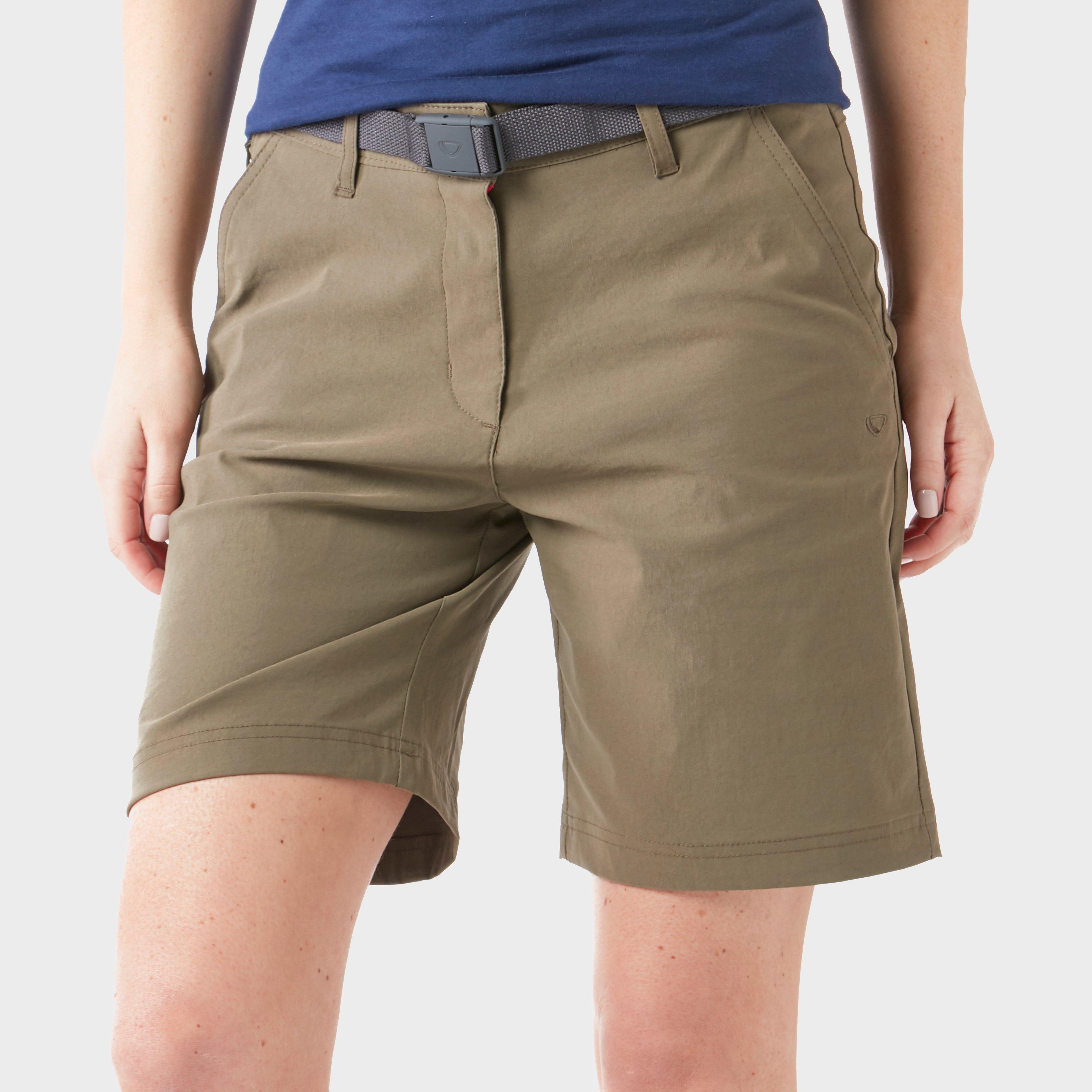 Brasher Women's Stretch Shorts - Khaki, Khaki