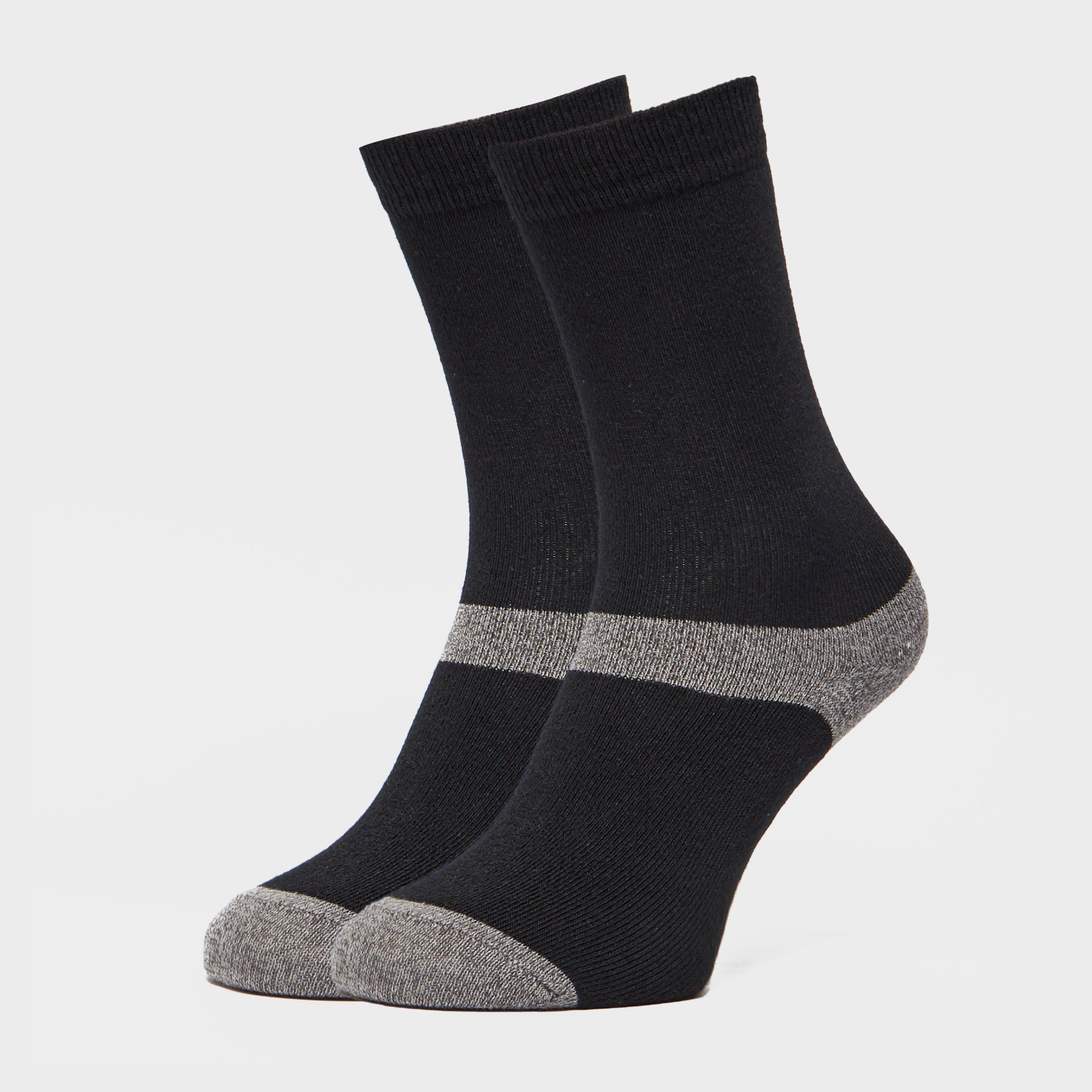 Unisex Multiactive Coolmax Liner Sock - Twin Pack - Black, Black