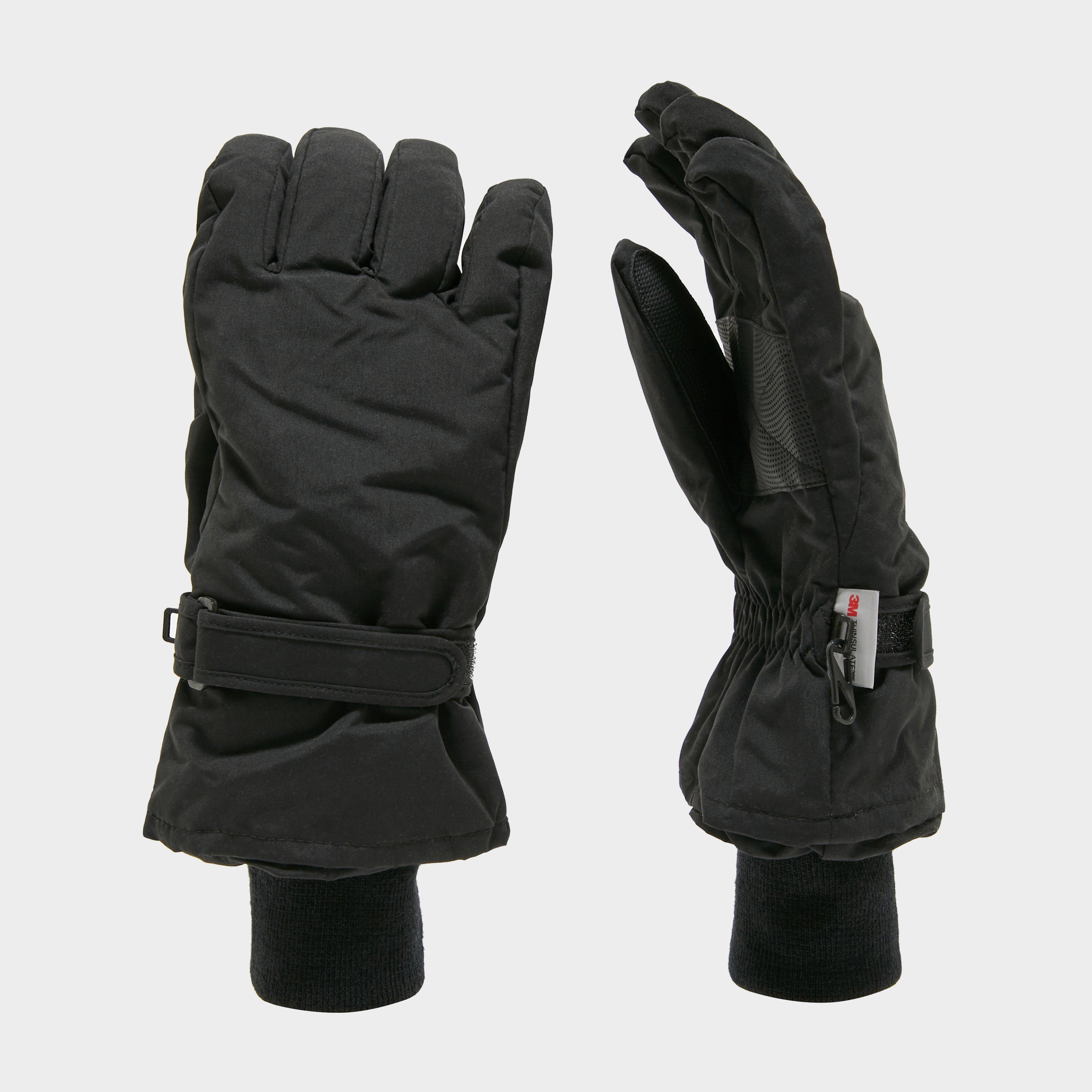 Men's Microfibre Waterproof Gloves - Black, Black