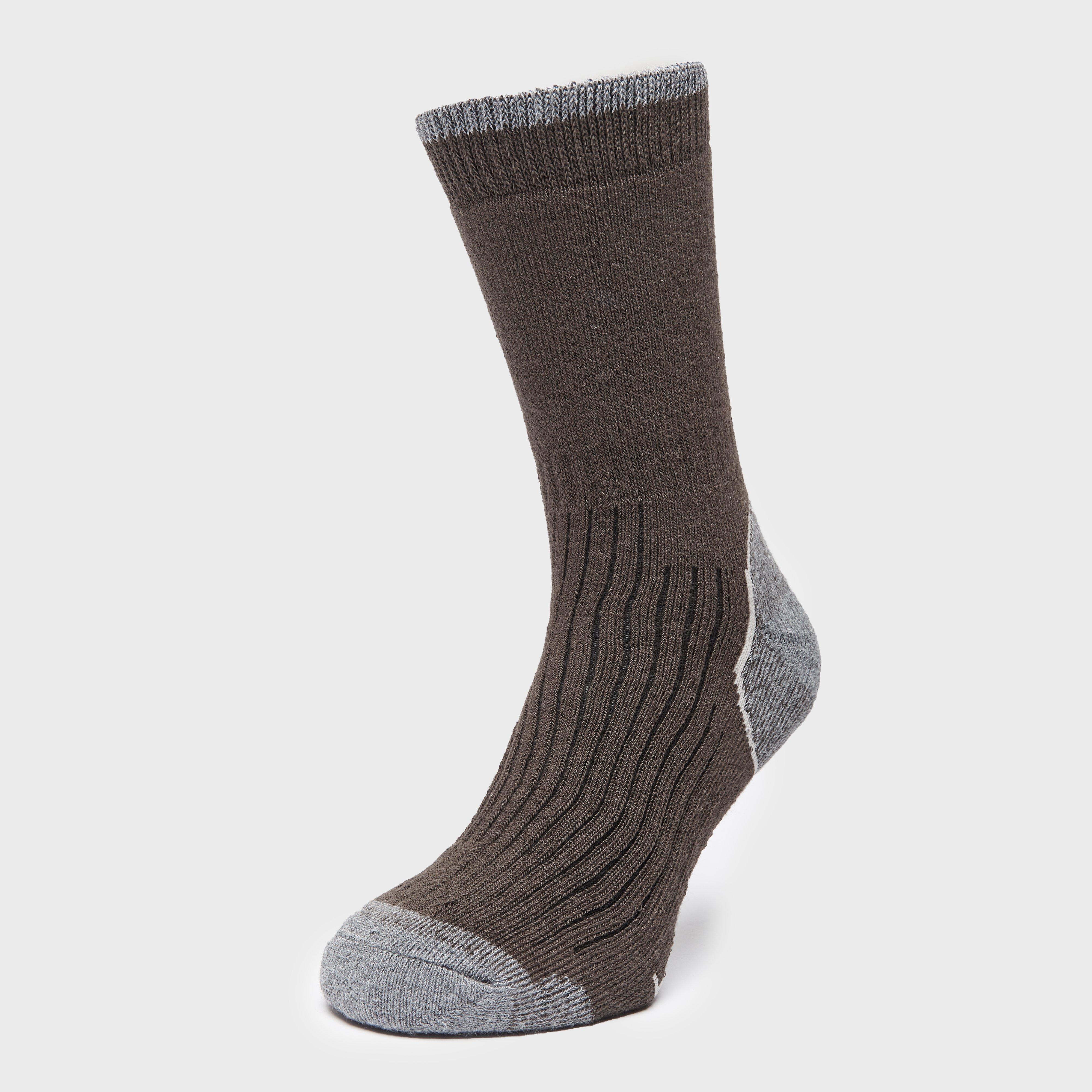 Men's Hiker Crew Socks, Brown