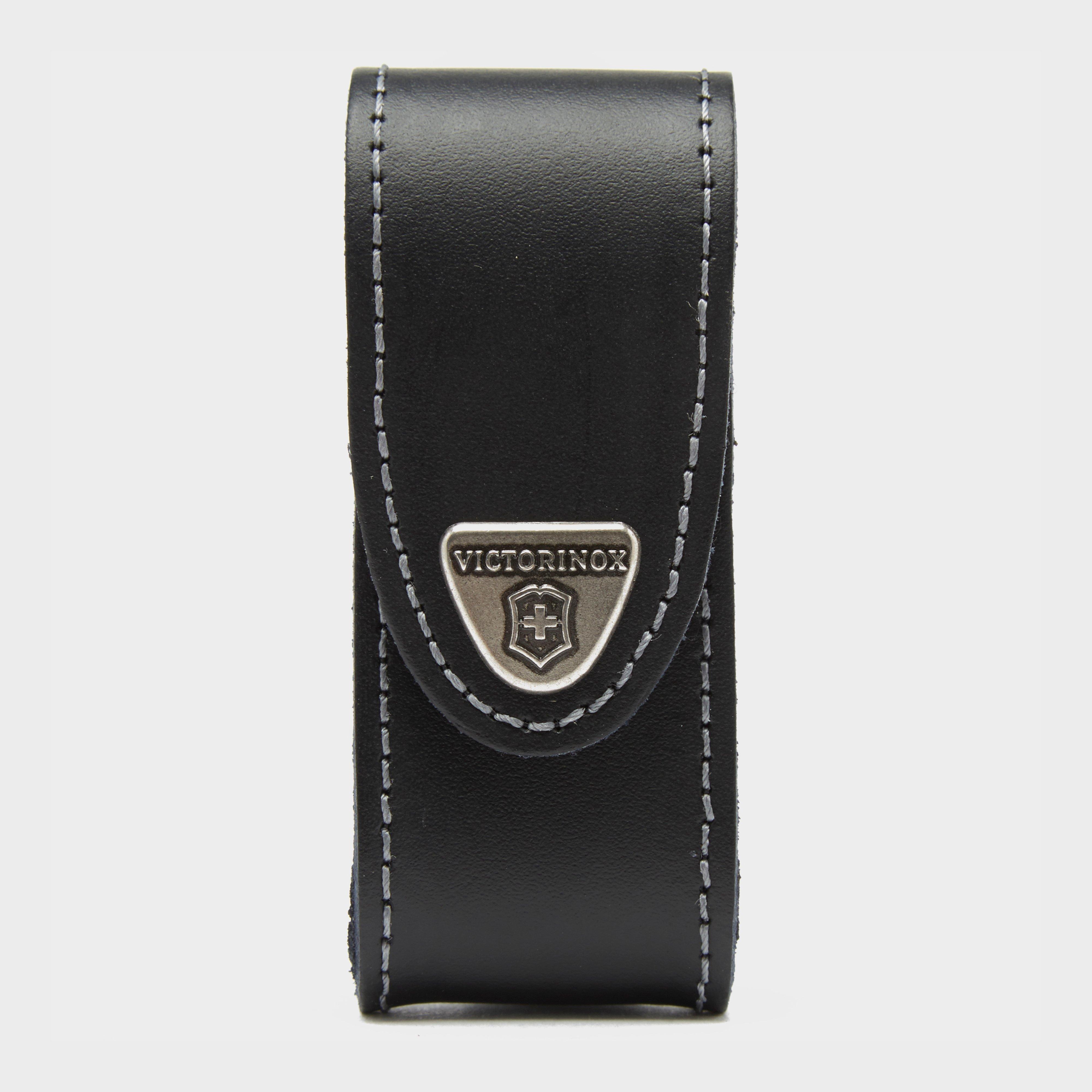 Victorinox 2-4 Layer Leather Belt Pouch - Black, Black