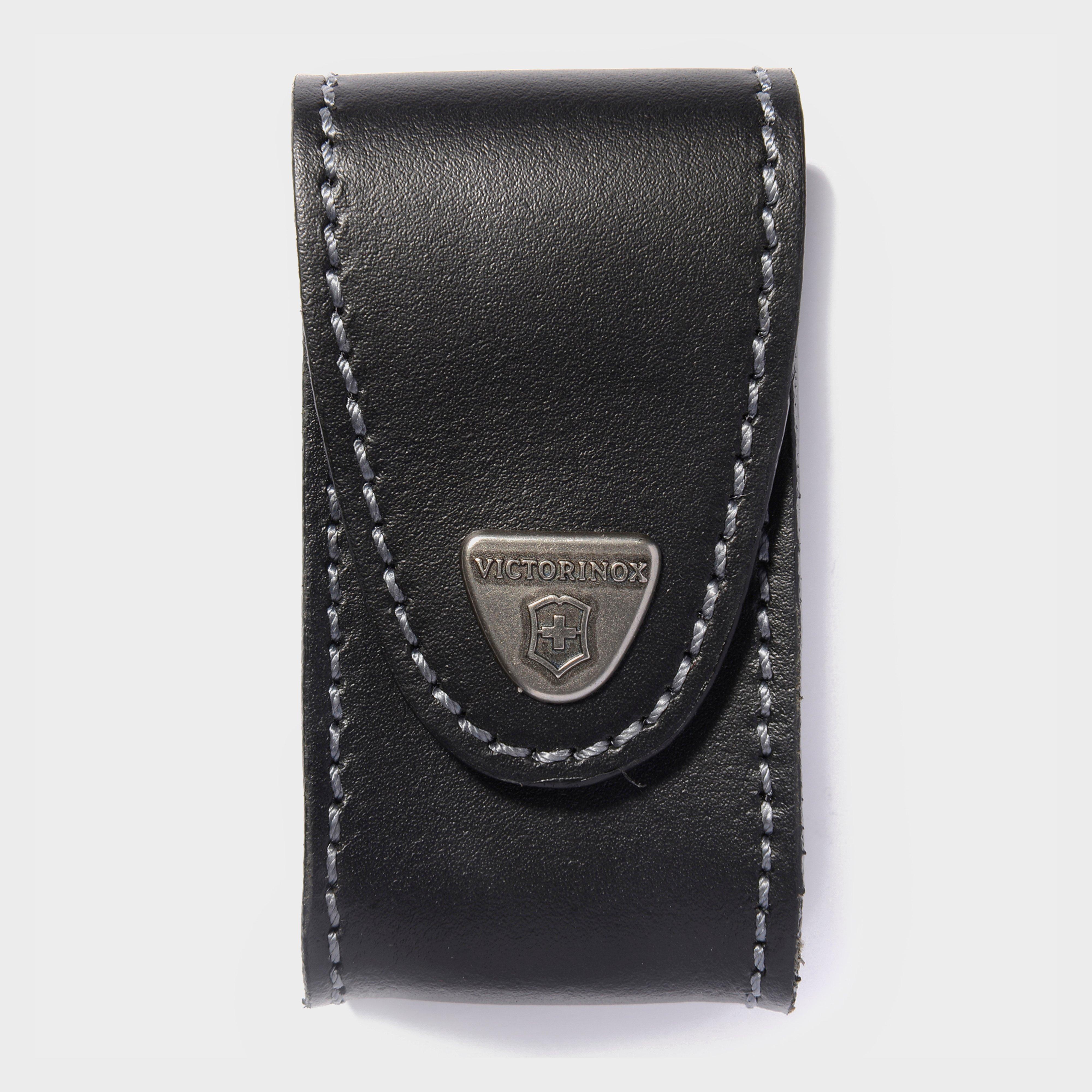 Victorinox Pocket Knife Leather Belt Pouch 5-8 Layers - Black, Black