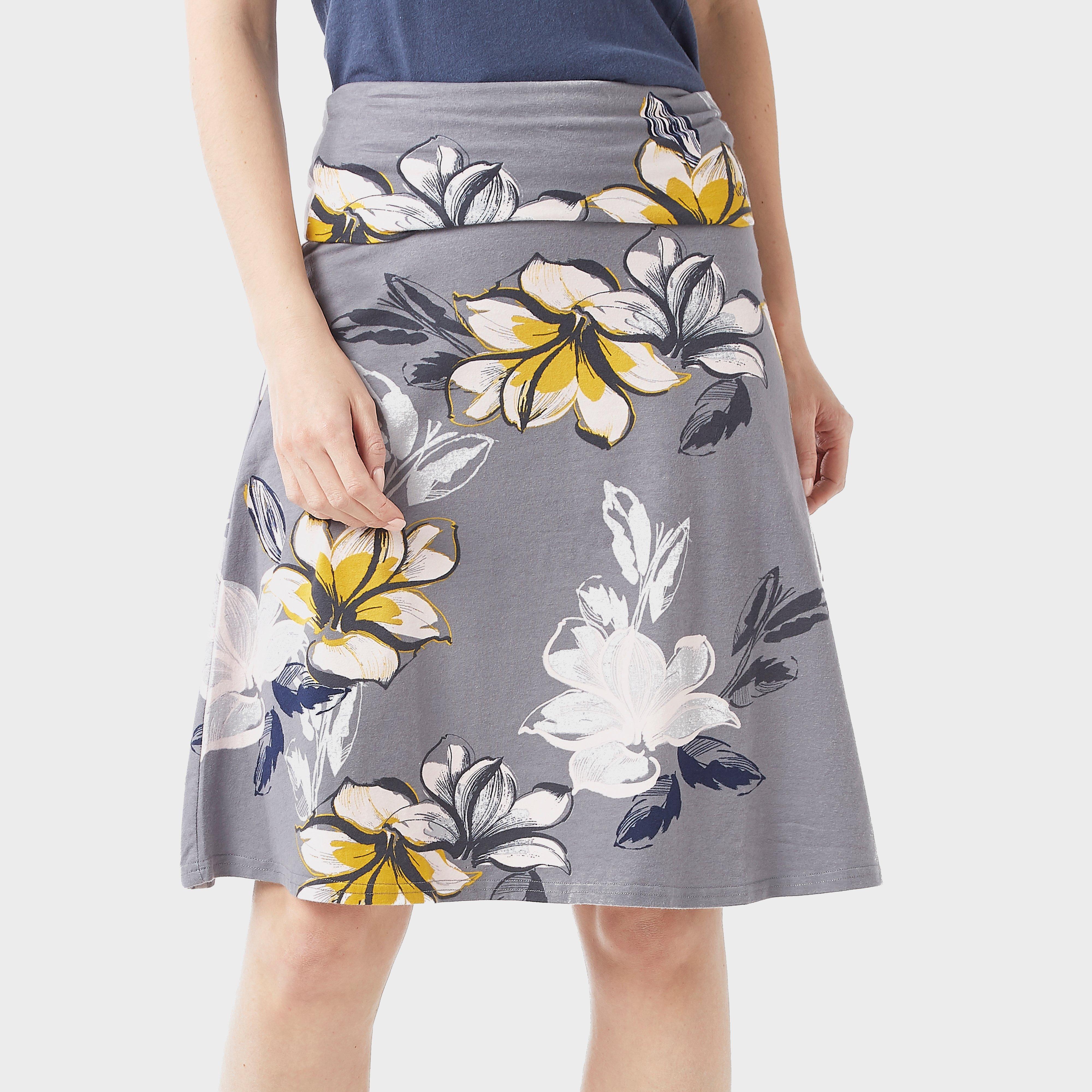 Women's Malmo Floral Skirt, Grey