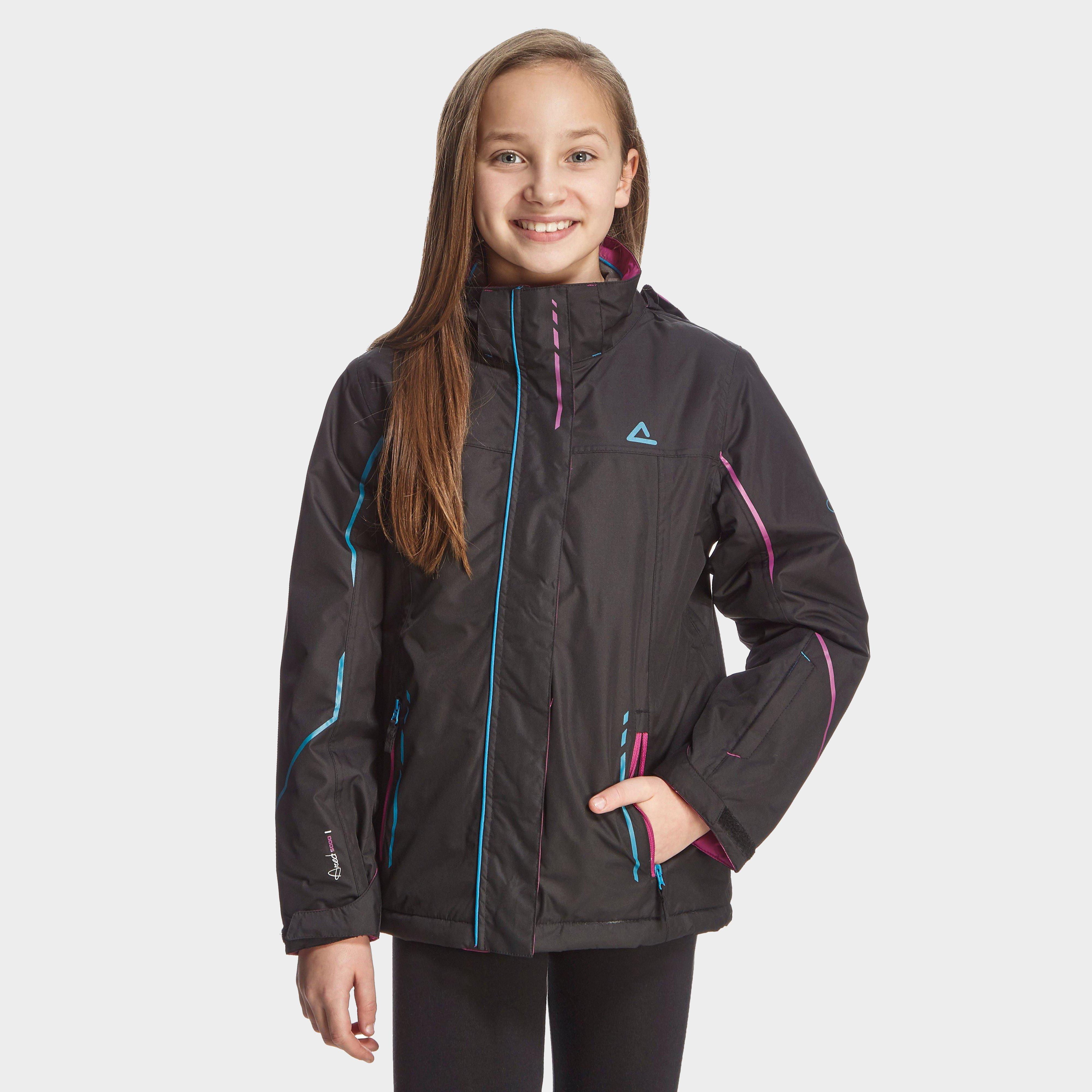 Girls' Ponder Waterproof Jacket - Black, Black