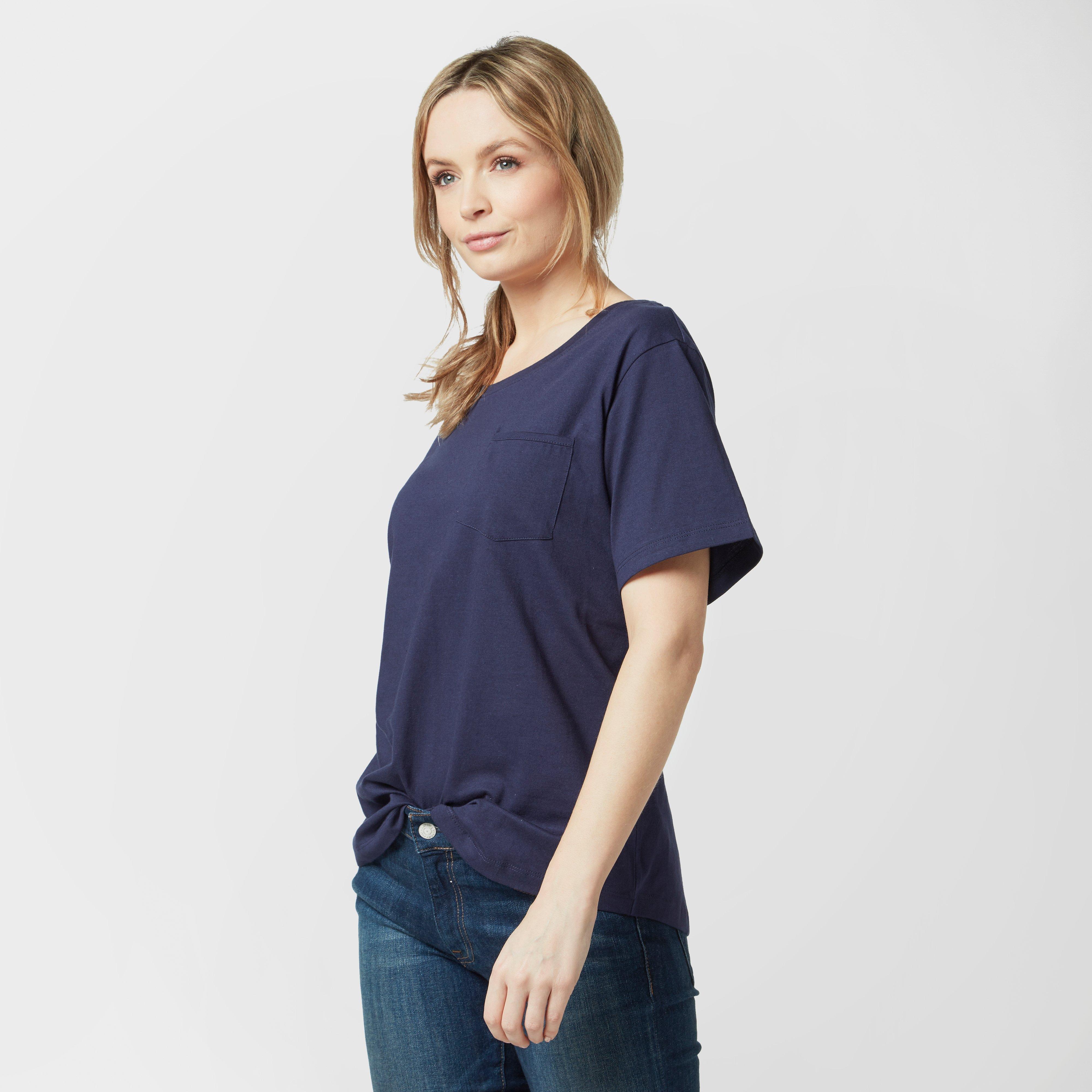Women's Angel Solid T-Shirt, Navy