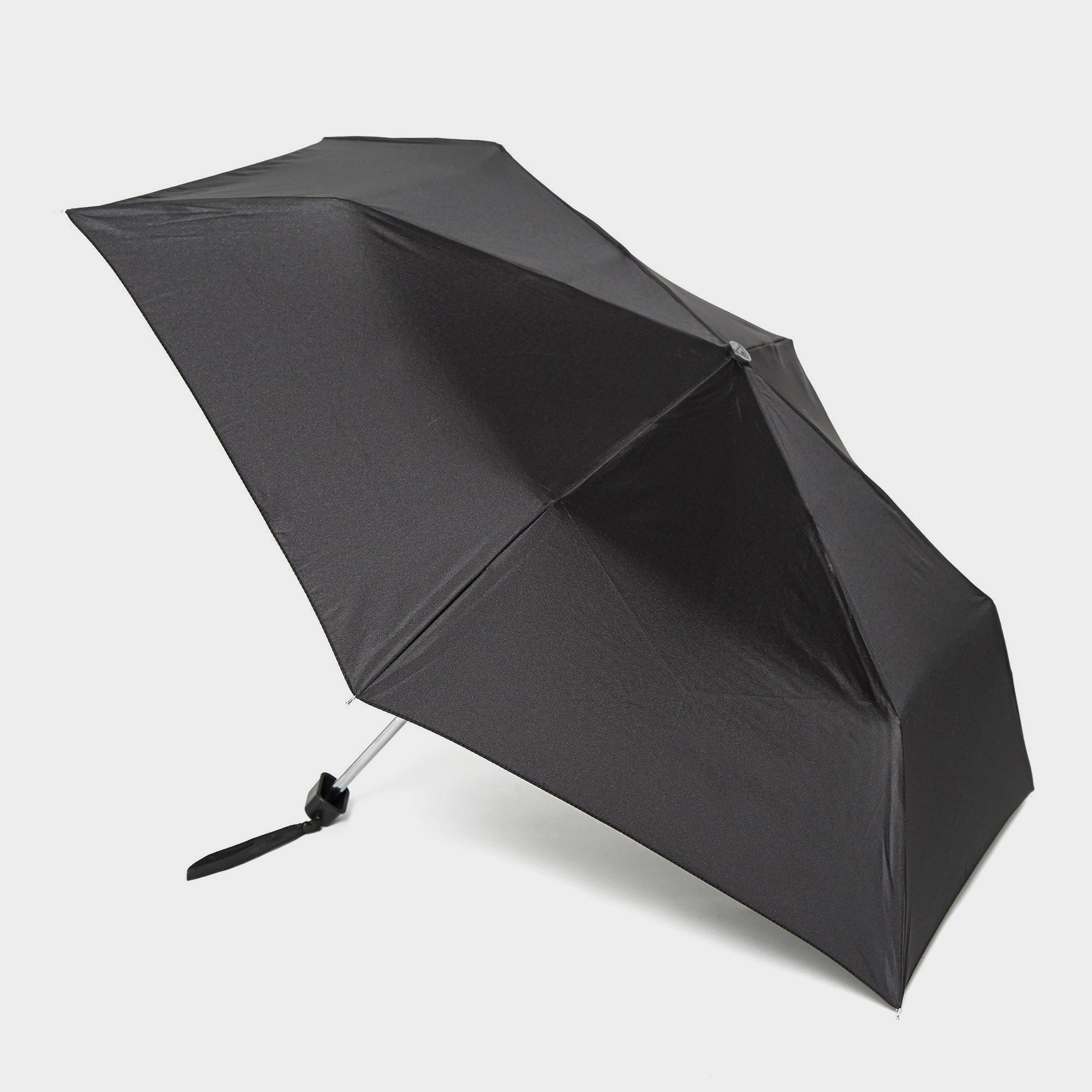 Fulton Mini-Flat 1 Umbrella - Black, Black