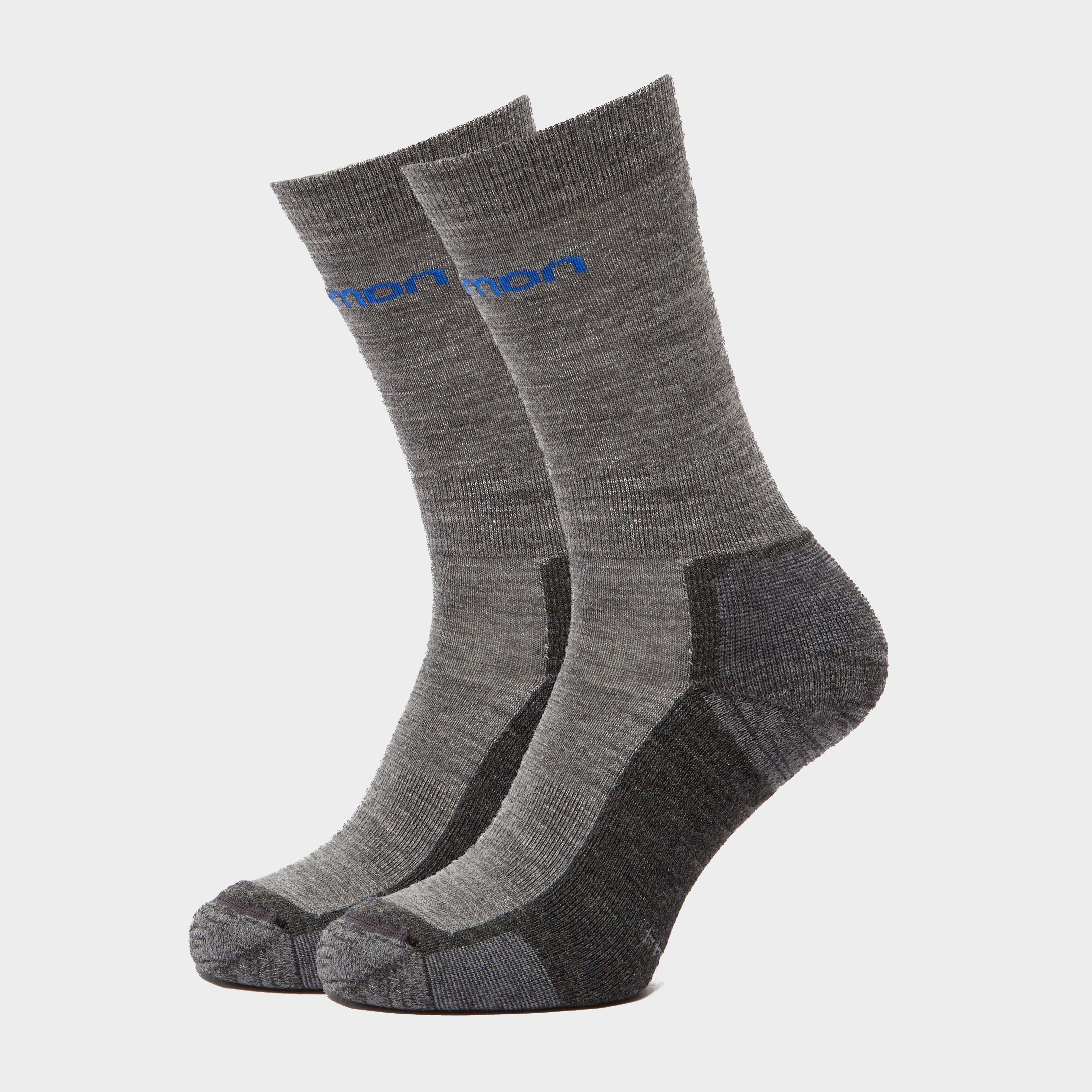 Salomon Men's Merino Socks 2 Pack - Grey, Grey