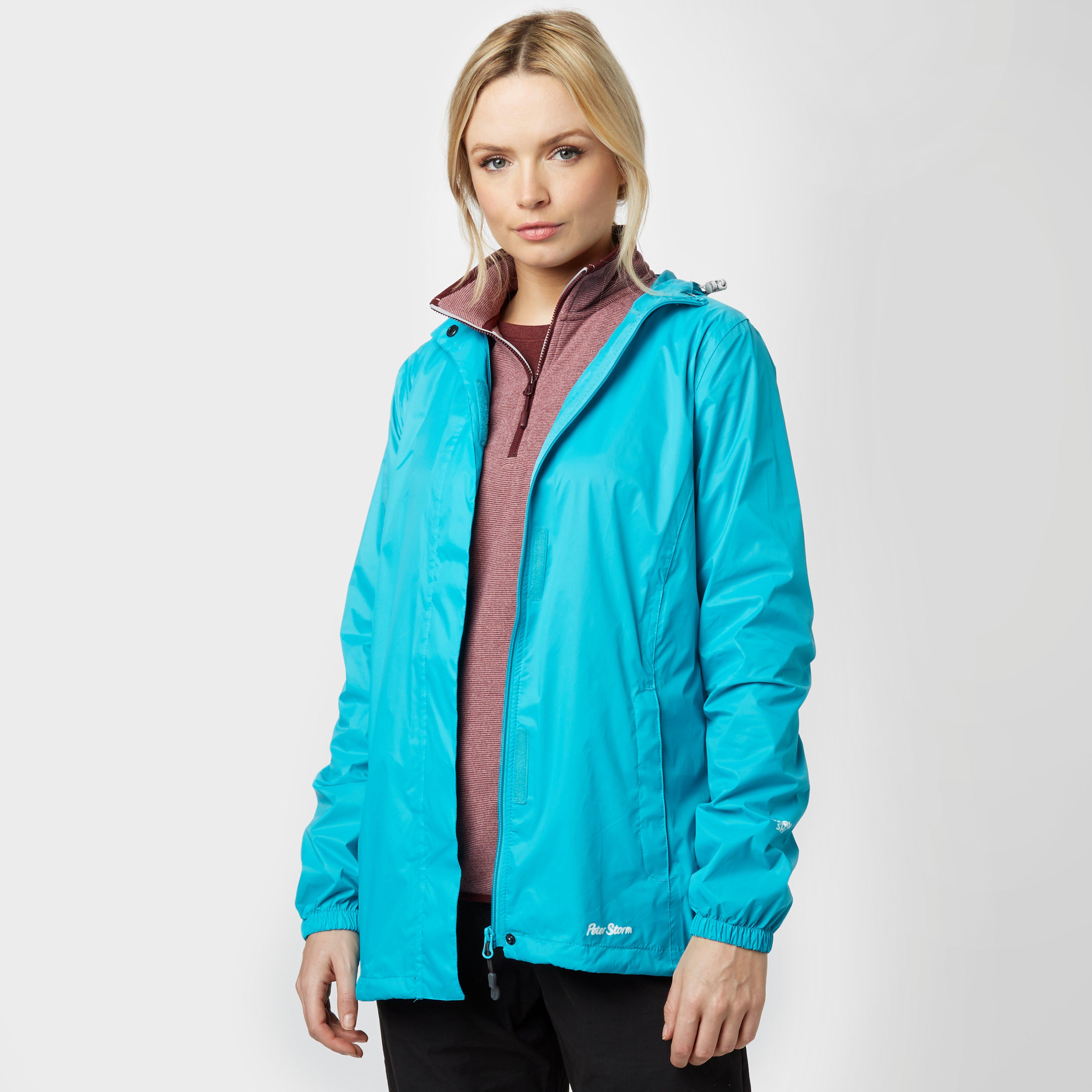 Women's Packable Hooded Jacket - Blue, Blue