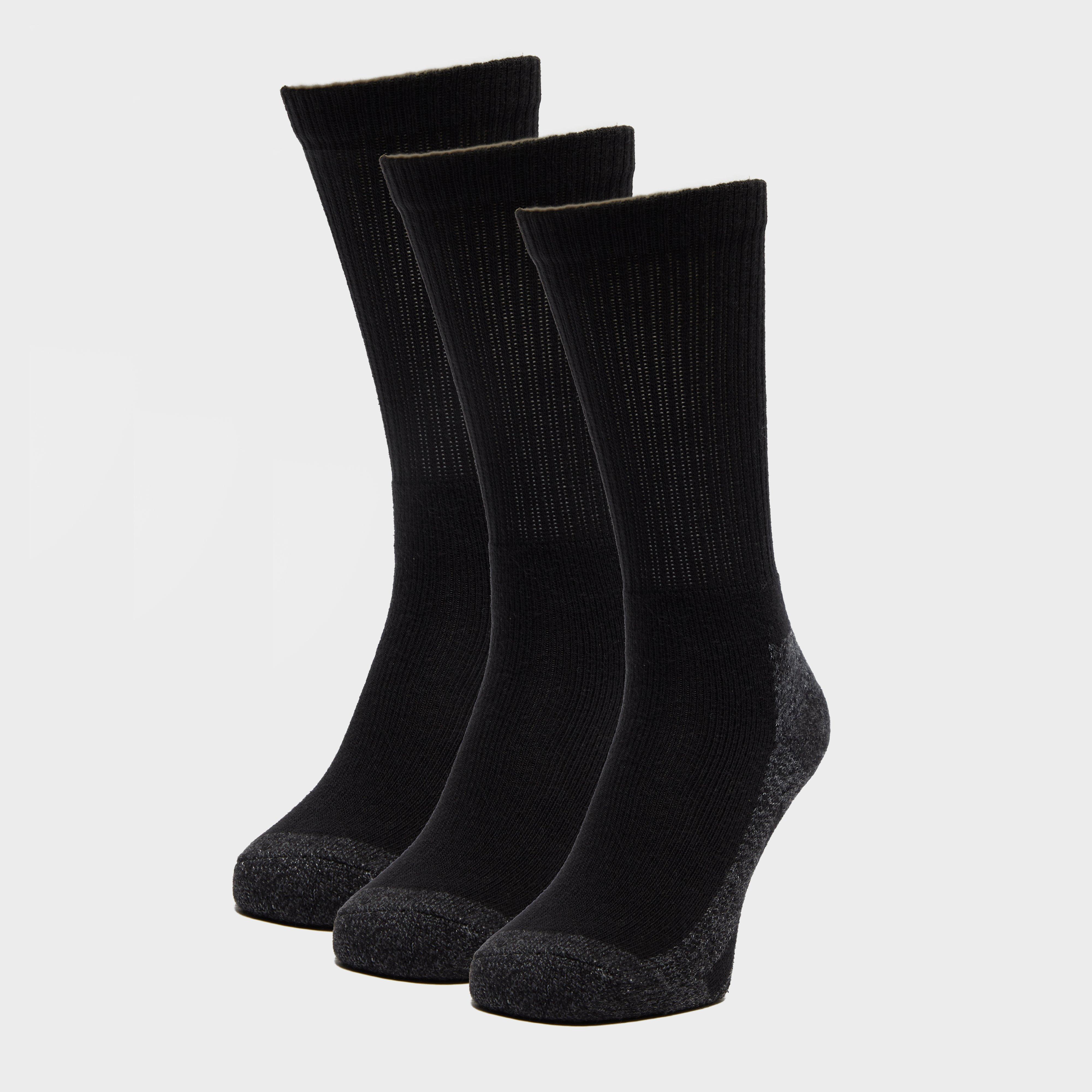 Men's Work Sock - 3 Pack - Black, Black