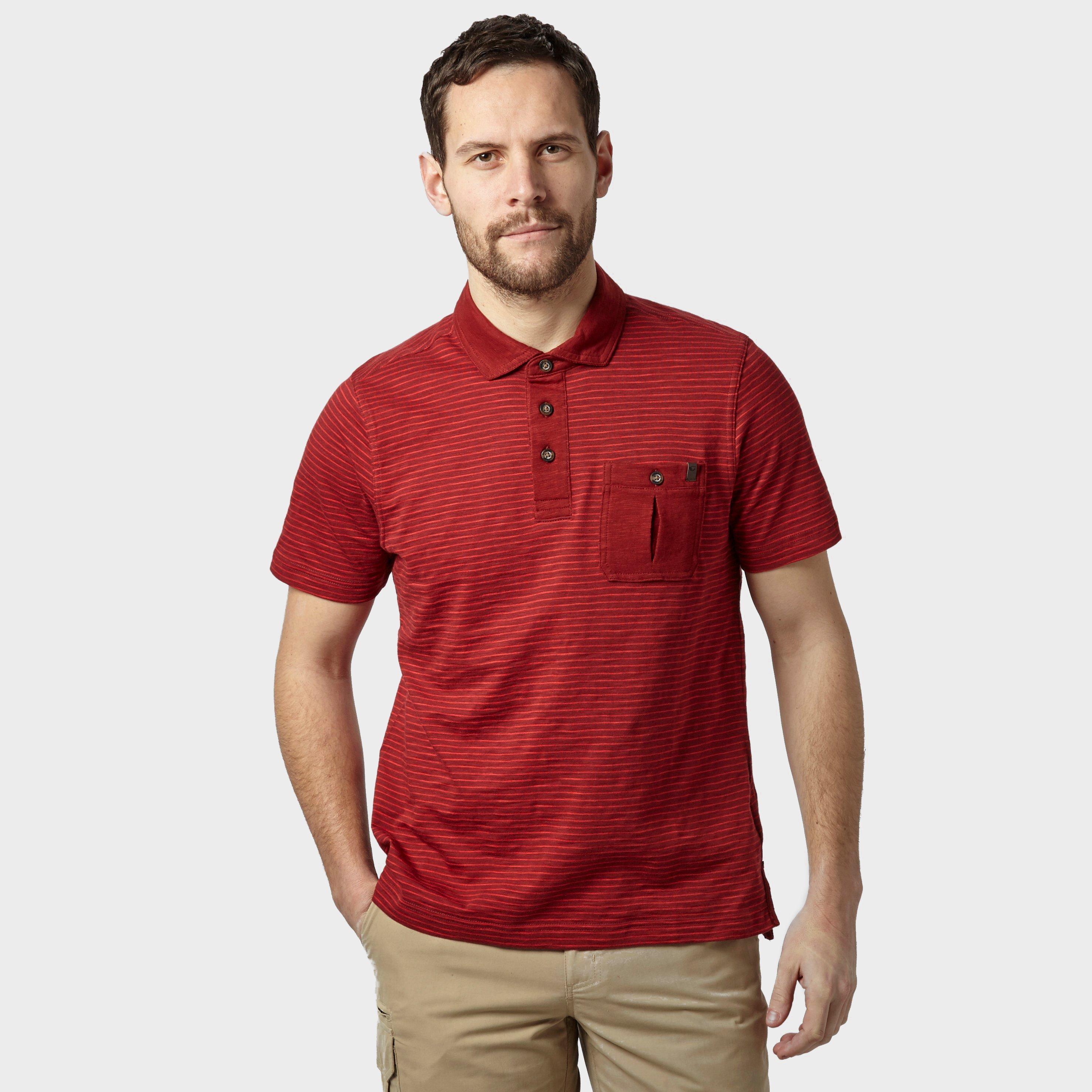 Men's Robinson Stripe Polo Shirt, Red