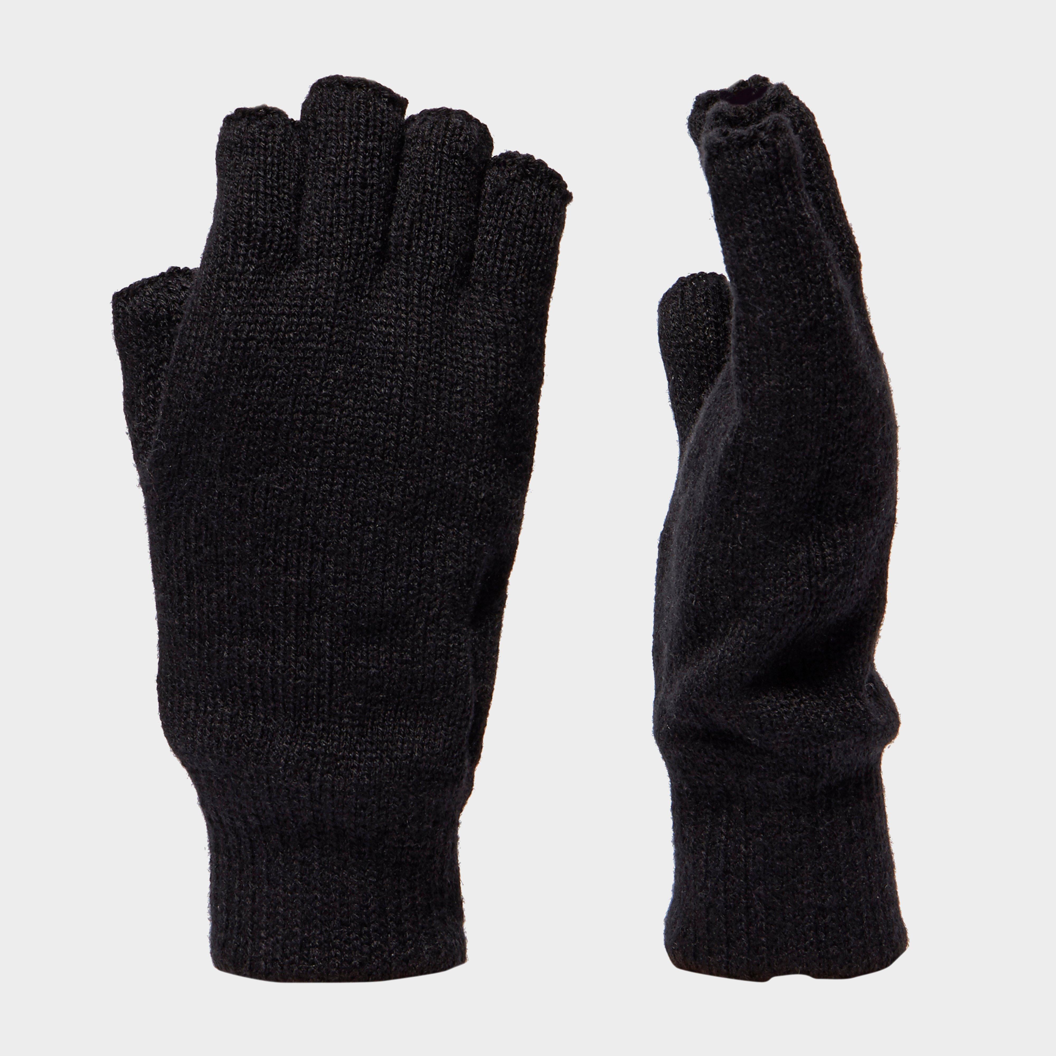Women's Thinsulate Fingerless Gloves, Black