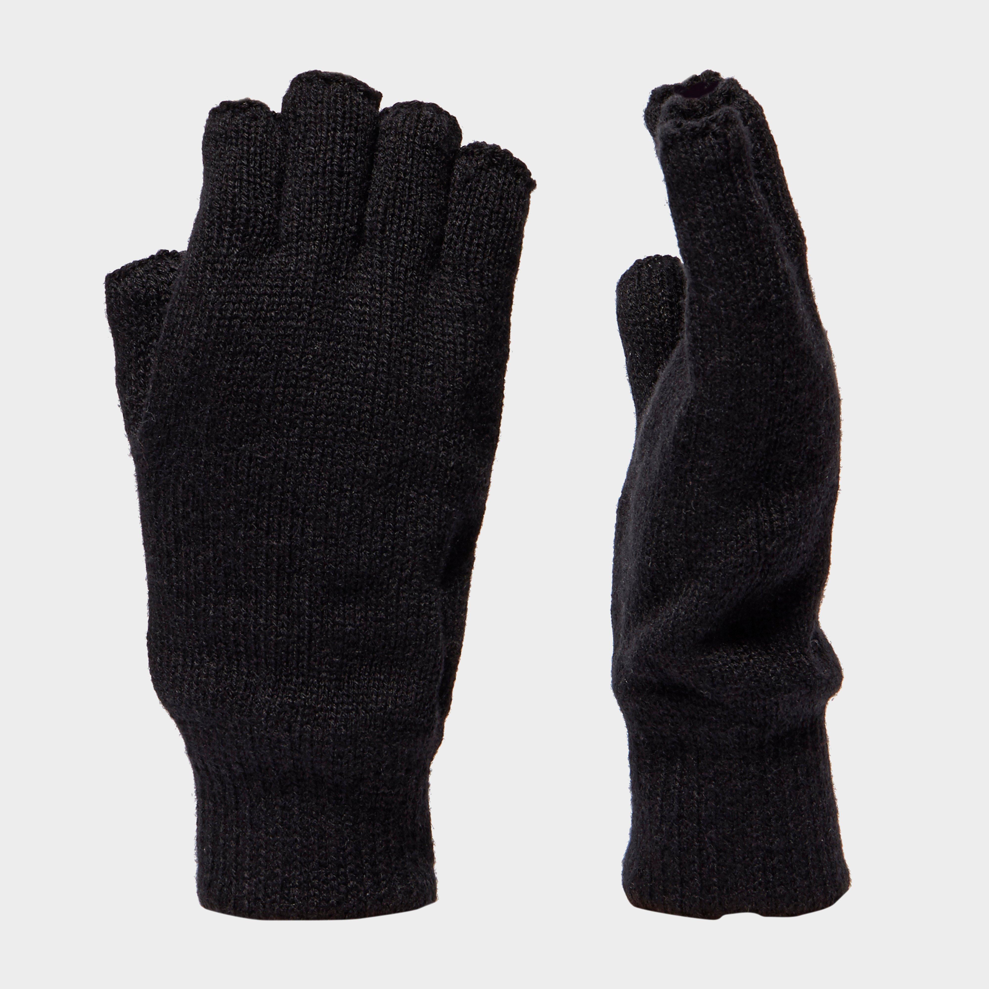 Women's Thinsulate Fingerless Gloves - Black, Black